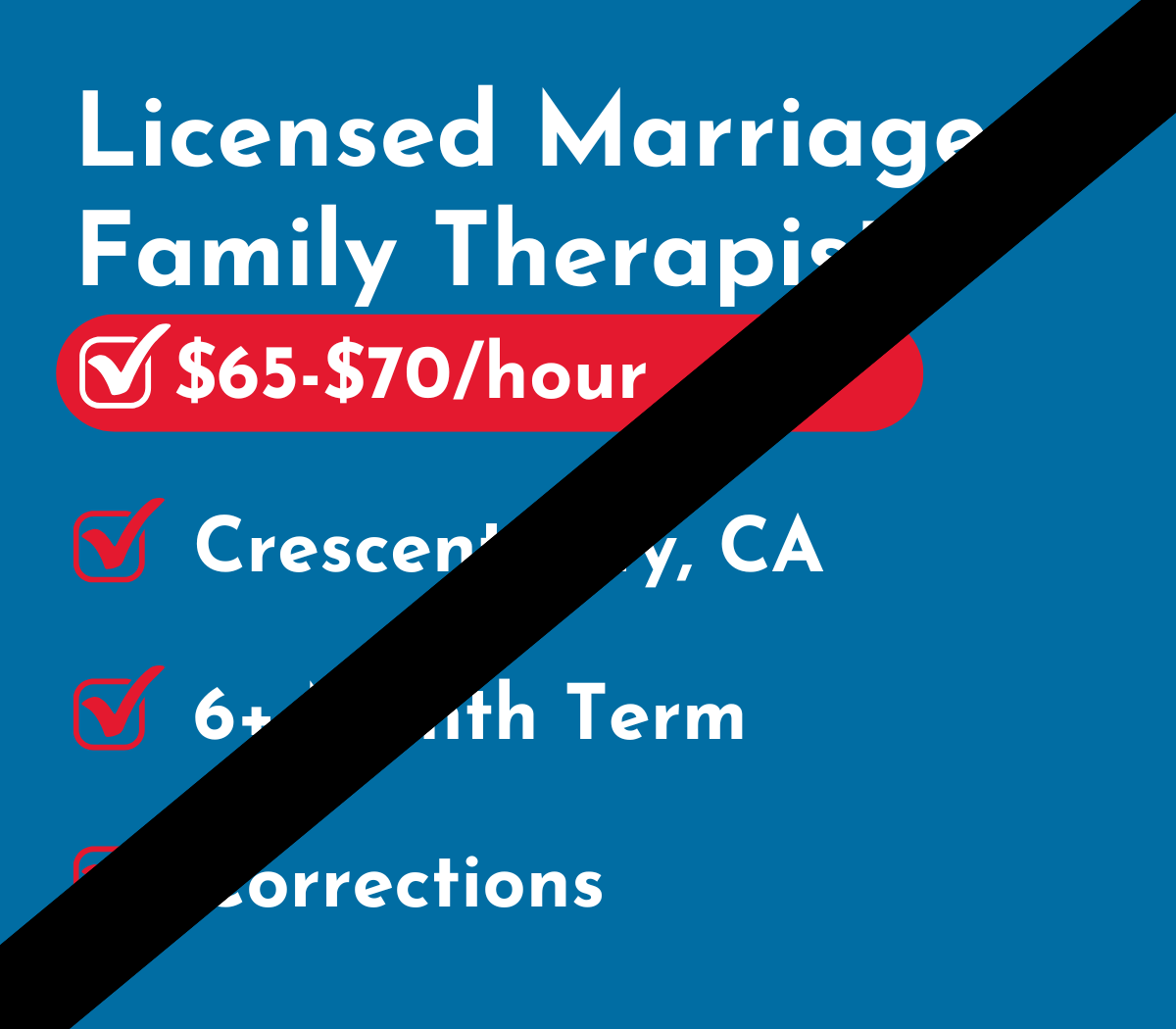 Licensed Marriage &amp; Family Therapist (LMFT) | Crescent City, CA