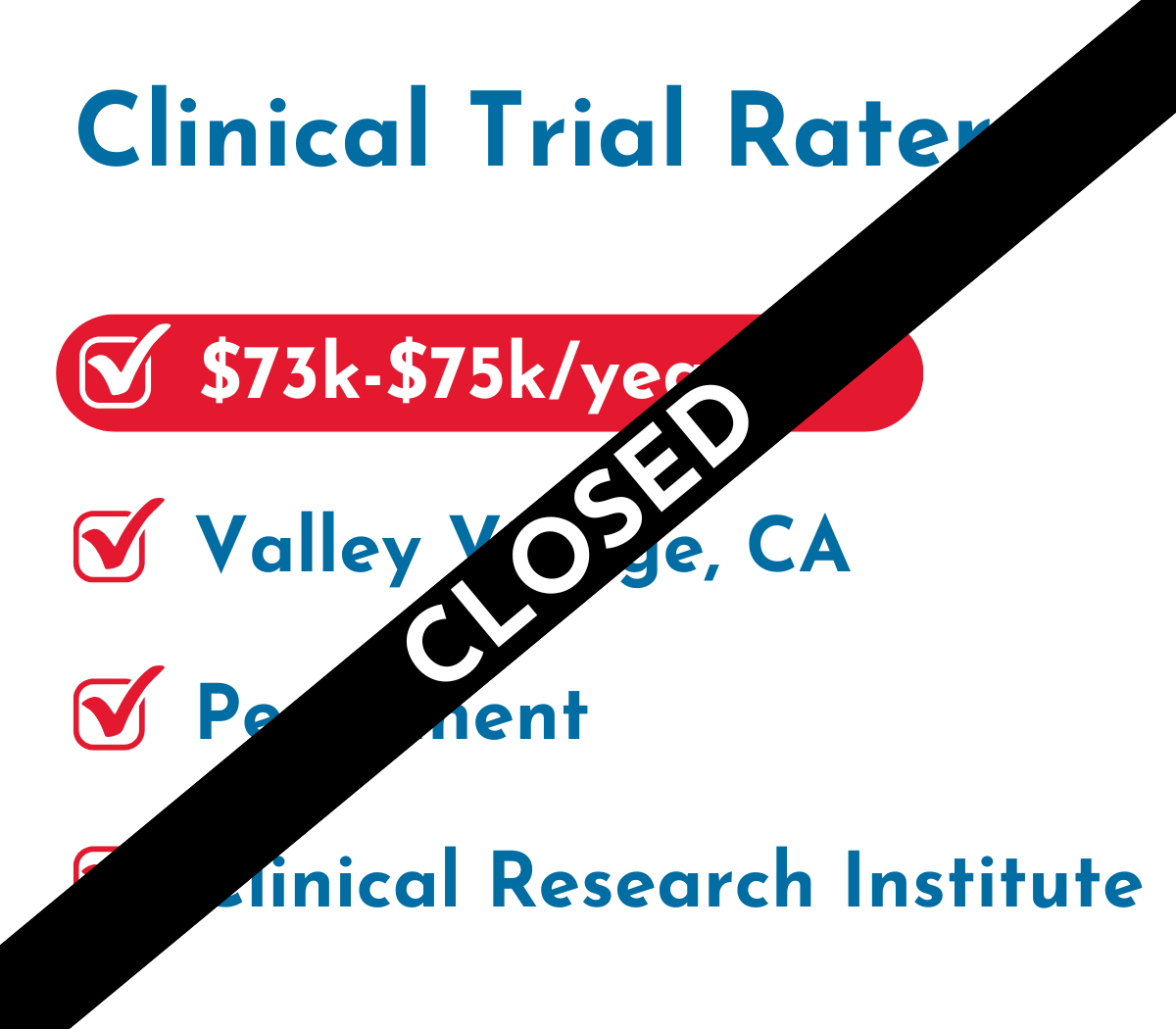 Clinical Trial Raters | Valley Village, CA