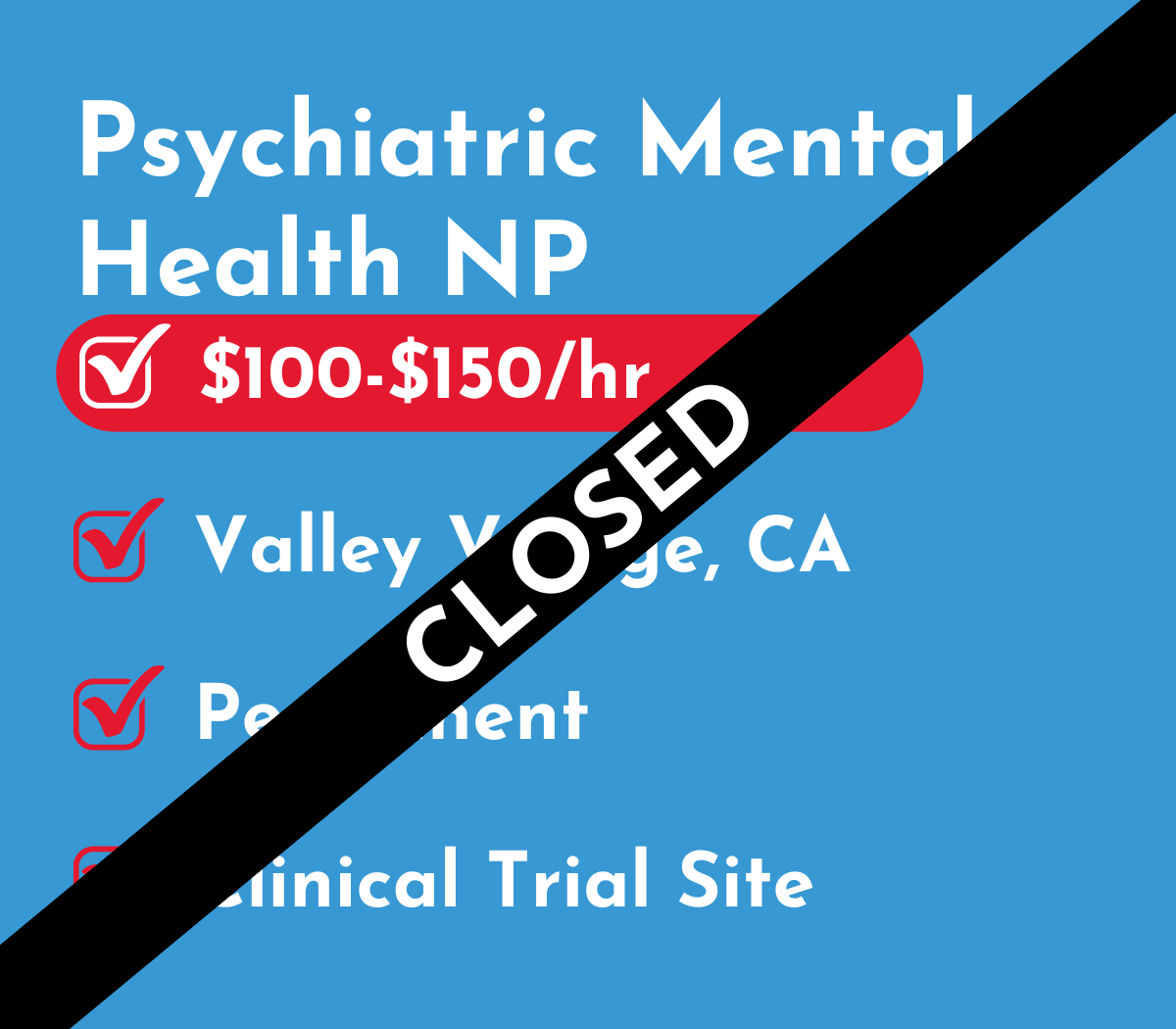 Psychiatric Mental Health Nurse Practitioner    | Valley Village, CA