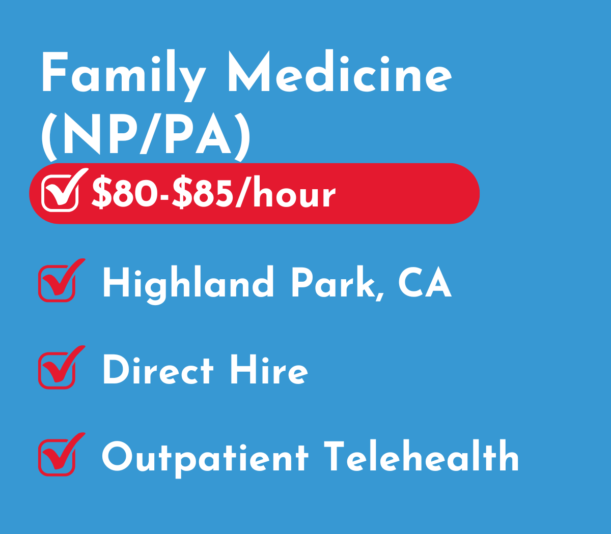 Family Medicine Nurse Practitioner or Physician Assistant (NP/PA) | Highland Park, CA