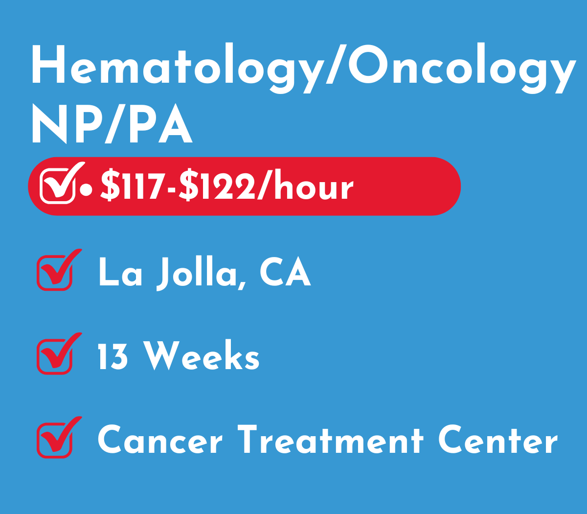 Hematology/Oncology Physician Assistant or Nurse Practitioner (NP/PA) | La Jolla, CA