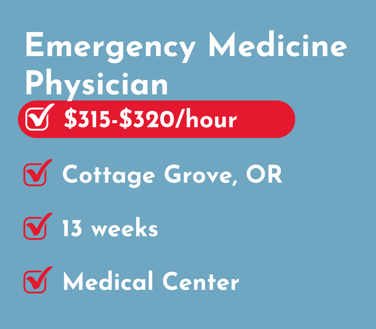 Emergency Medicine Physician | Cottage Grove, OR