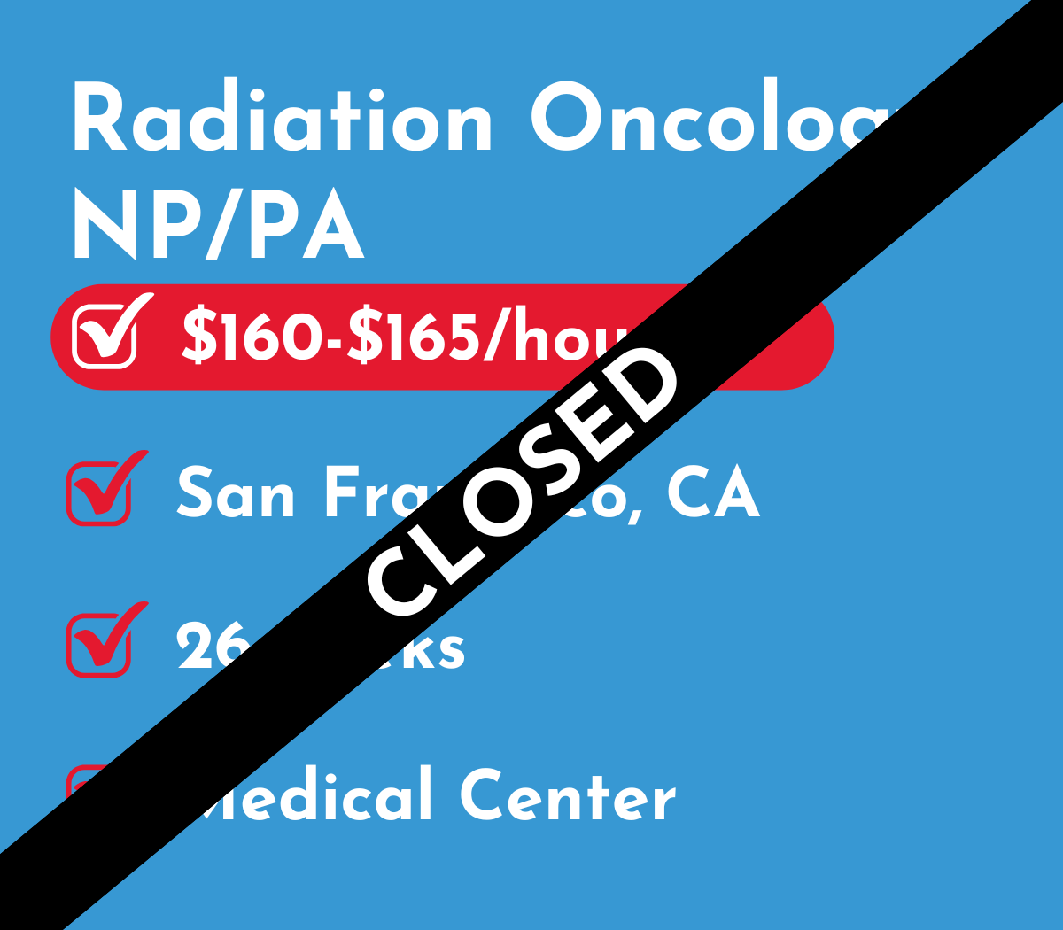 Radiation Oncology Physician Assistant or Nurse Practitioner (NP/PA) | San Francisco, CA