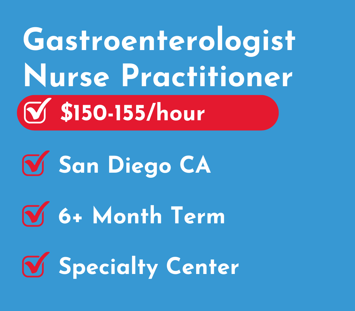 Gastroenterology Nurse Practitioner | San Diego, CA