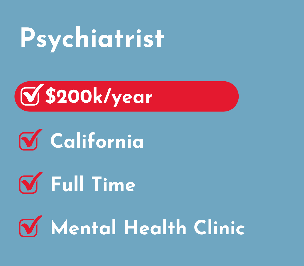 Psychiatrist | La Jolla, Laguna Hills, or Fremont, CA