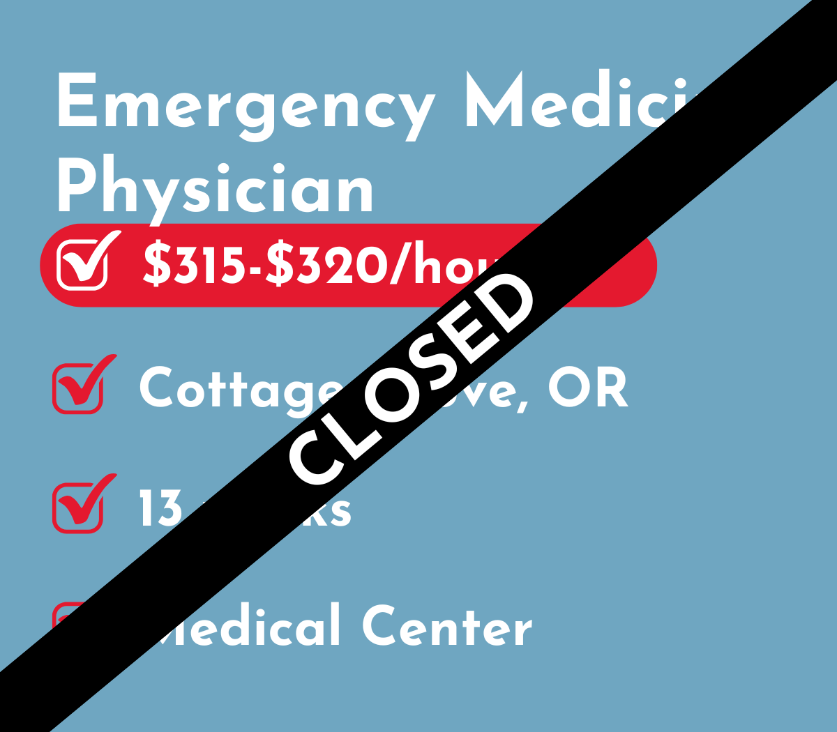 Emergency Medicine Physician | Cottage Grove, OR