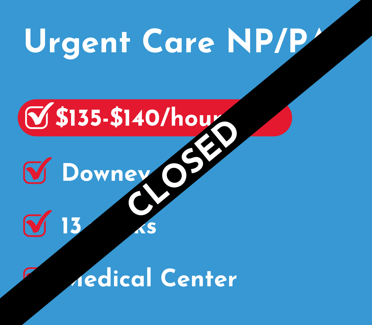 Urgent Care Nurse Practitioner or Physician Assistant (NP/PA) | Downey, CA