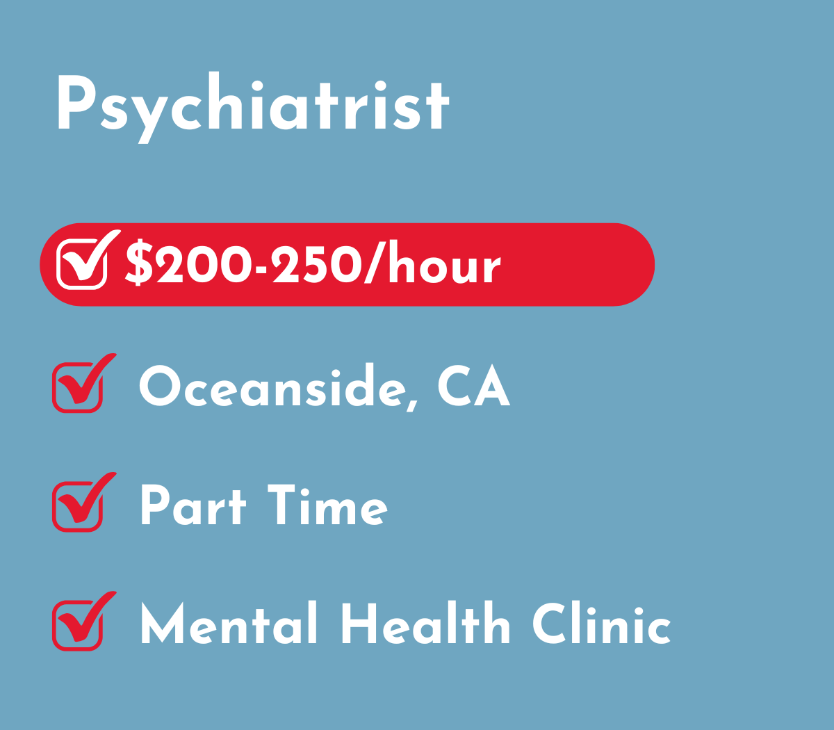 Psychiatrist | Oceanside, CA