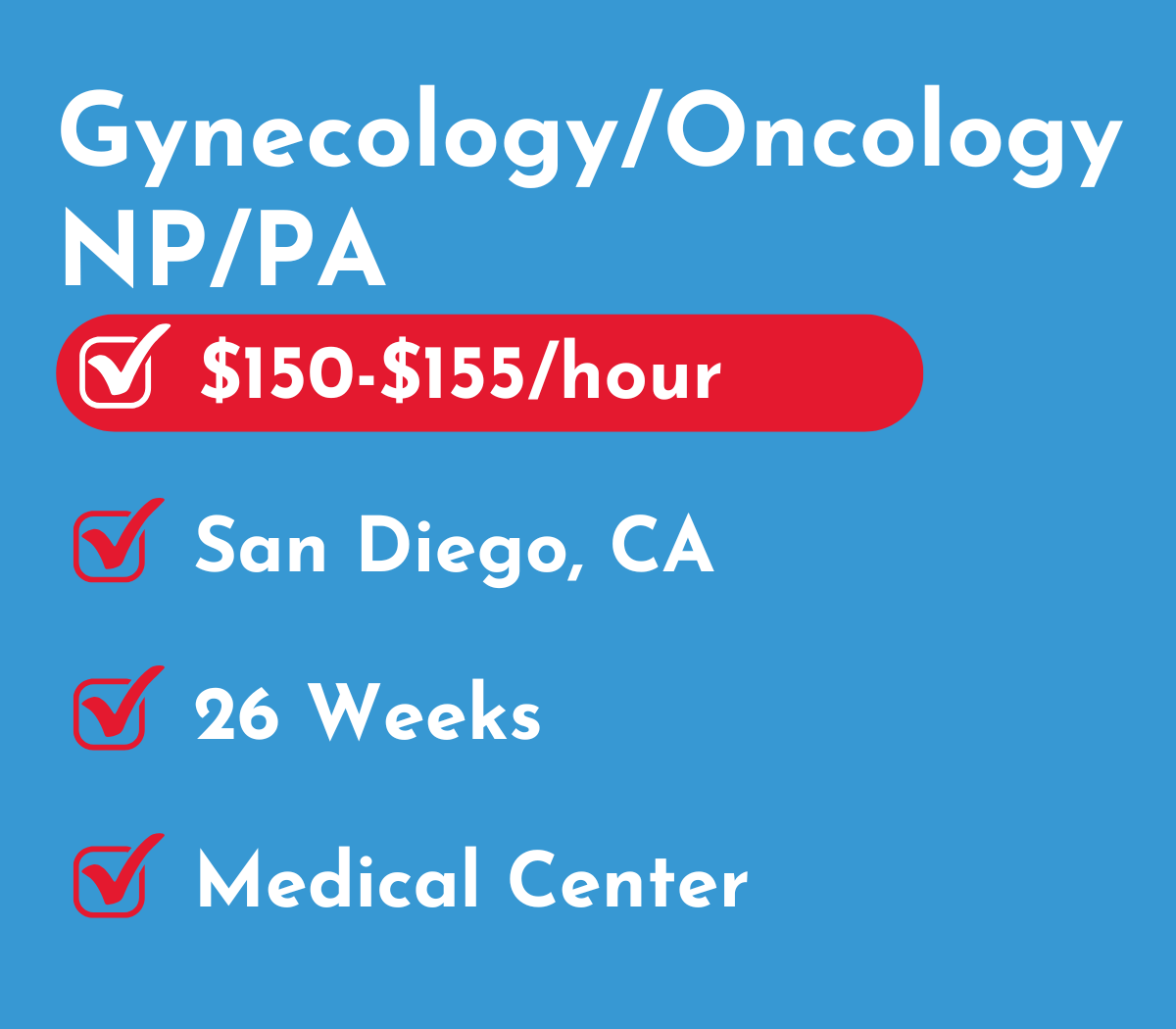 Gynecology/Oncology Nurse Practitioner or Physician Assistant (NP/PA) | San Diego, CA