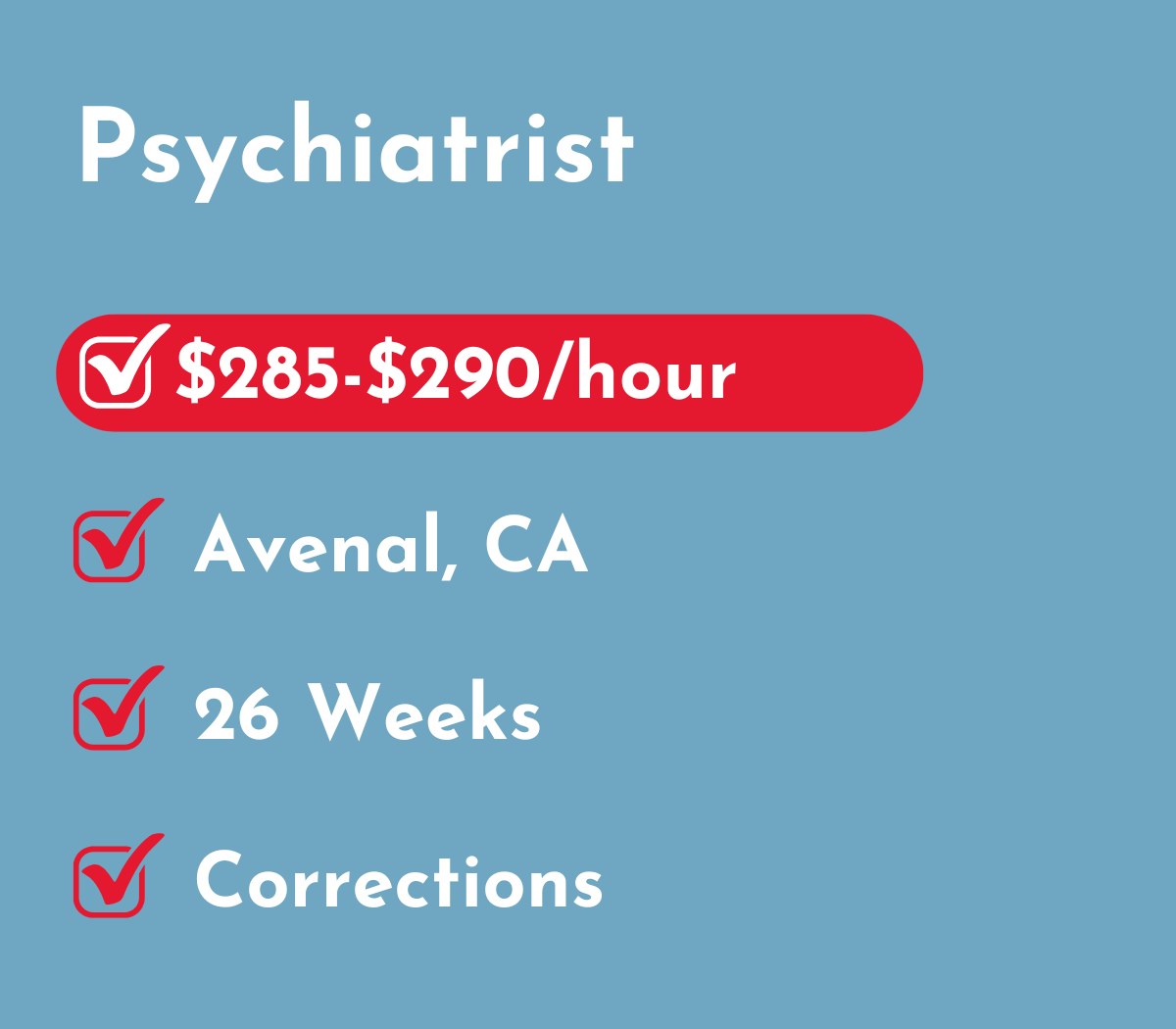 Psychiatrist | Avenal, CA