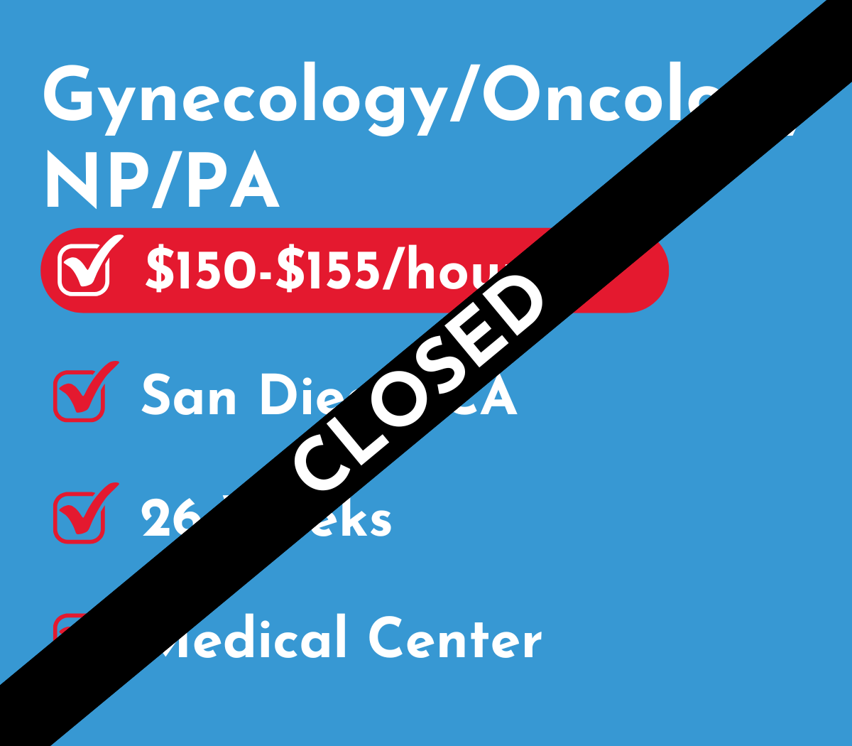 Gynecology/Oncology Nurse Practitioner or Physician Assistant (NP/PA) | San Diego, CA