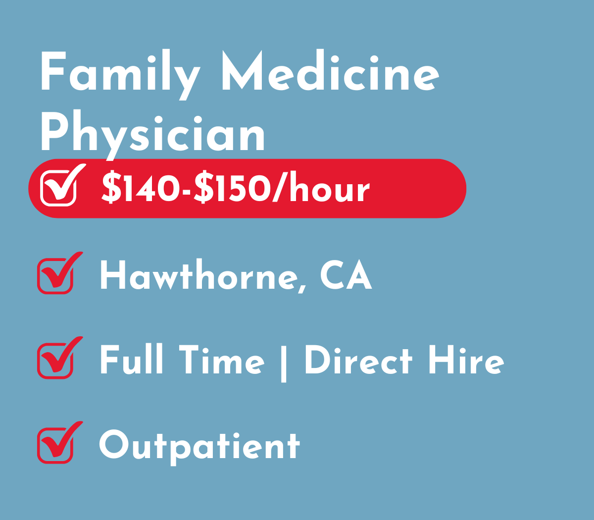 Family Medicine Physician | Hawthorne, CA