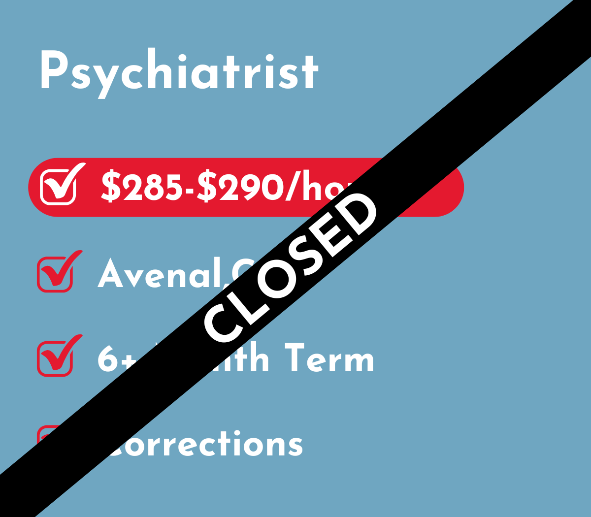 Psychiatrist | Avenal, CA