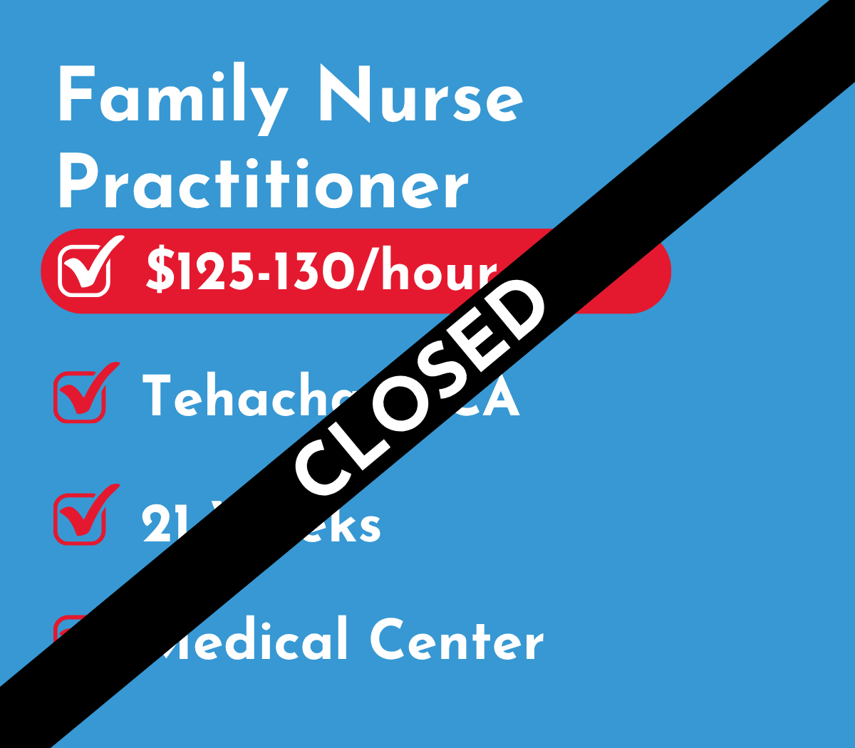 Family Nurse Practitioner | Tehachapi, CA