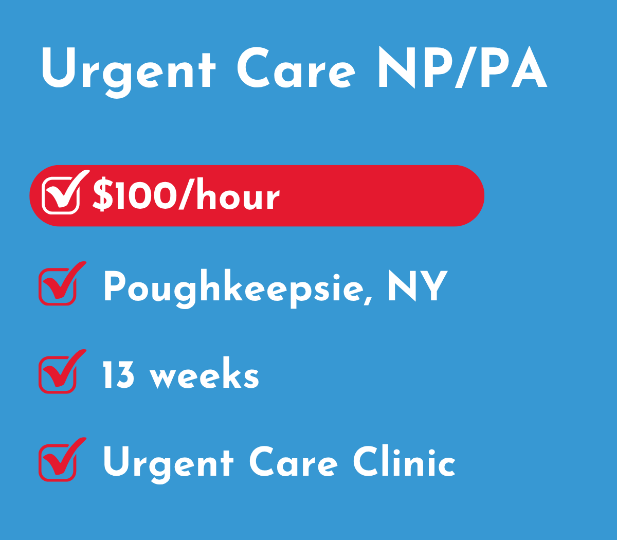 Urgent Care Nurse Practitioner or Physician Assistant | Poughkeepsie, NY
