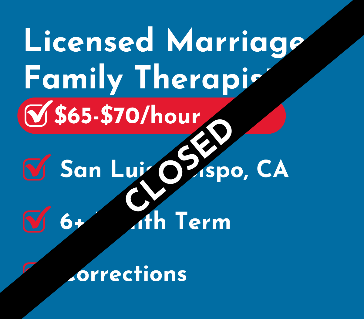 Licensed Marriage &amp; Family Therapist (LMFT) | San Luis Obispo, CA