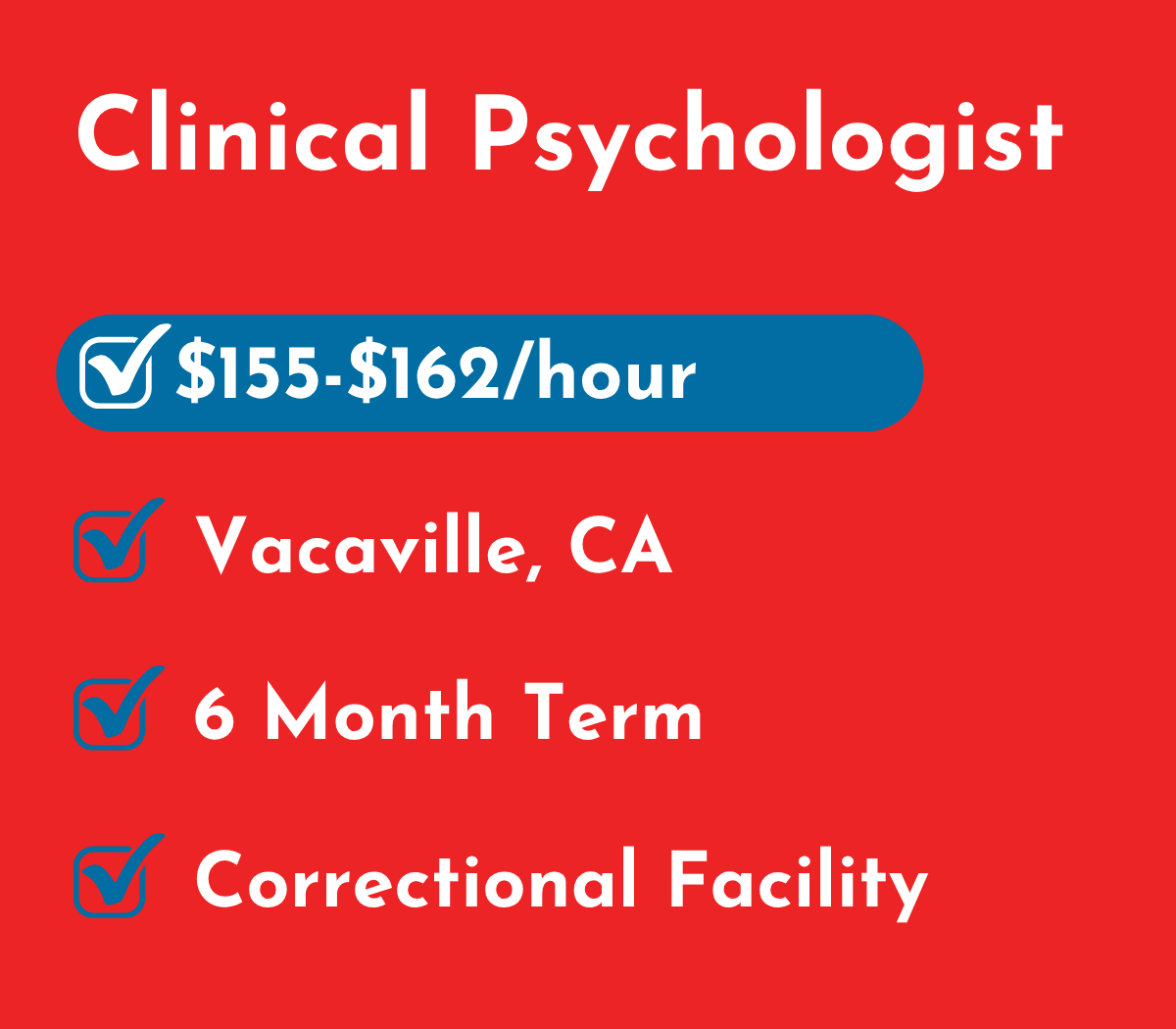 Clinical Psychologist | Vacaville, CA