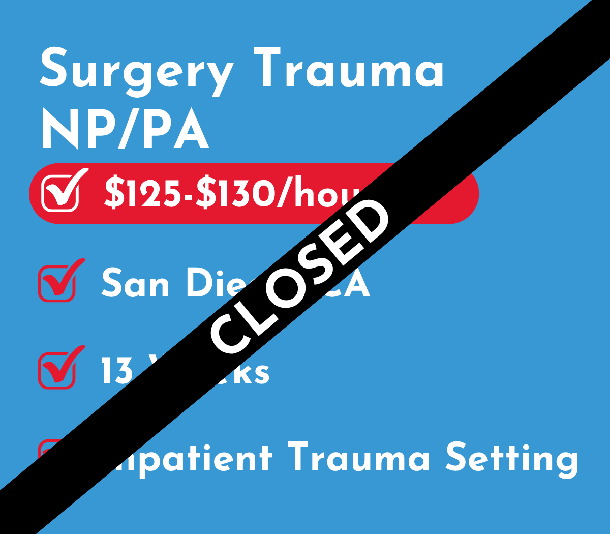 Surgery Trauma Physician Assistant or Nurse Practitioner (NP/PA) | San Diego, CA
