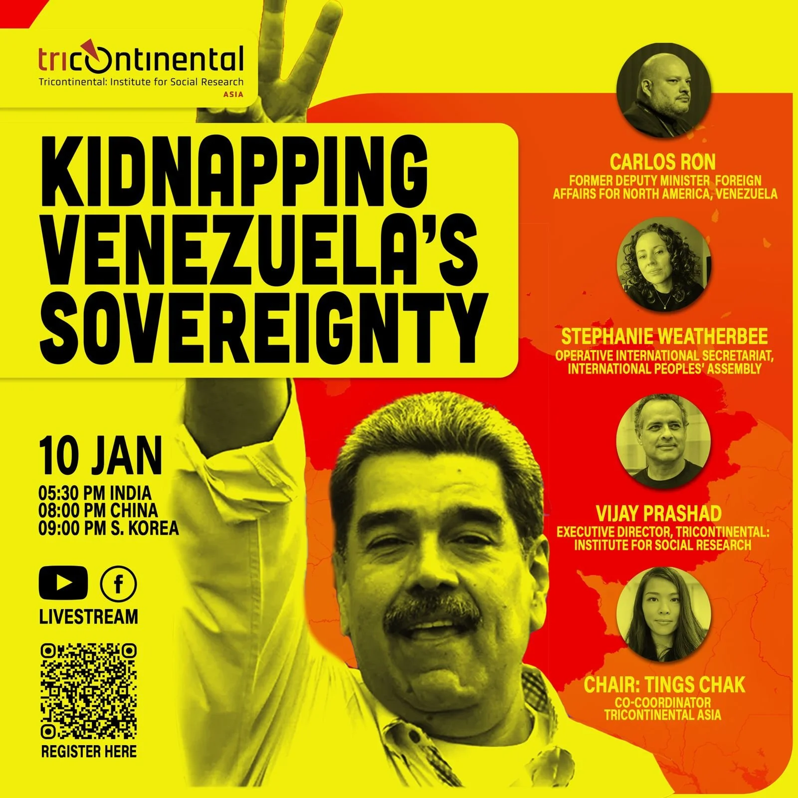 January 10, 2026:  ‘Kidnapping Venezuela’s Sovereignty’, Zoom talk 