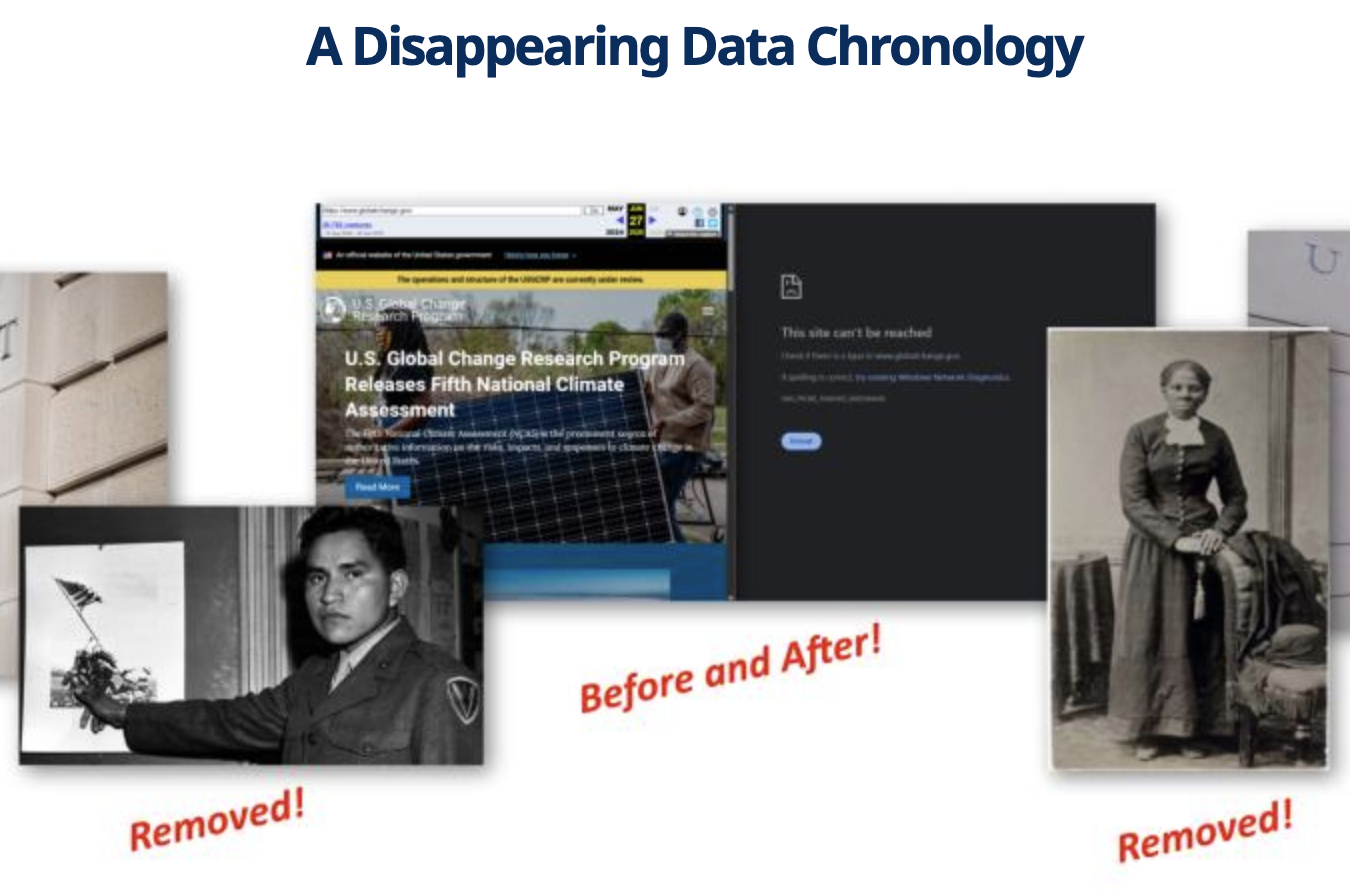 An independent tracker has begun documenting Trump administration actions on federal information access