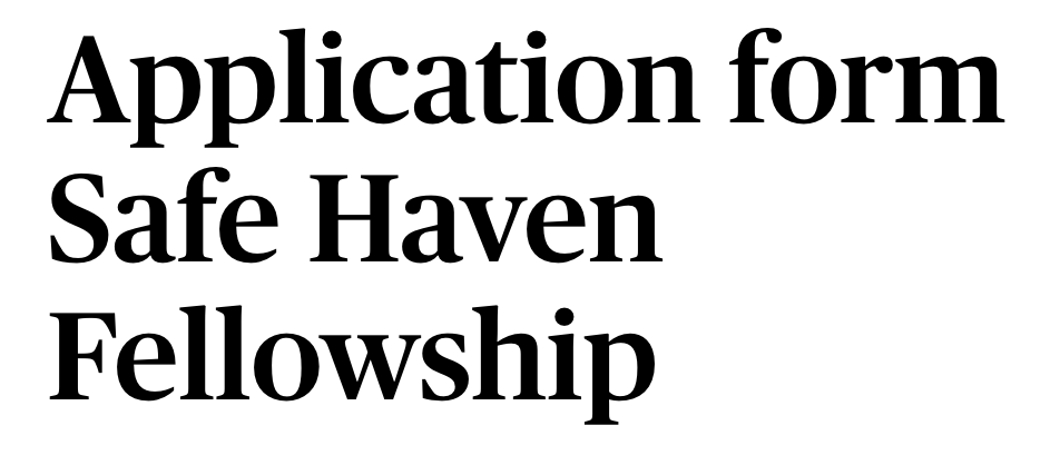 Applications open for ‘NIAS Safe Haven Fellowship Programme’