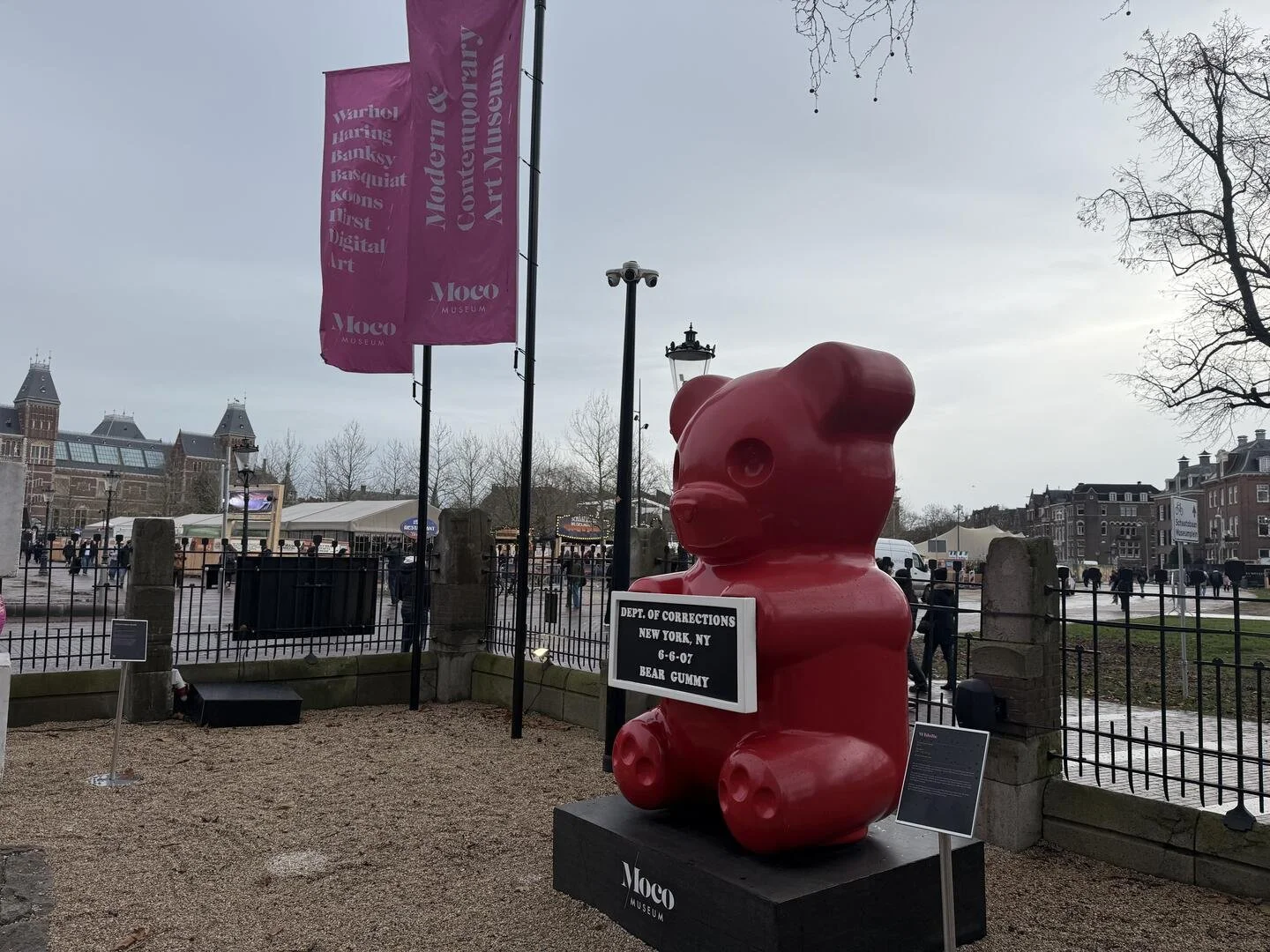 Outside area of Moco Museum, Amsterdam, The Netherlands
