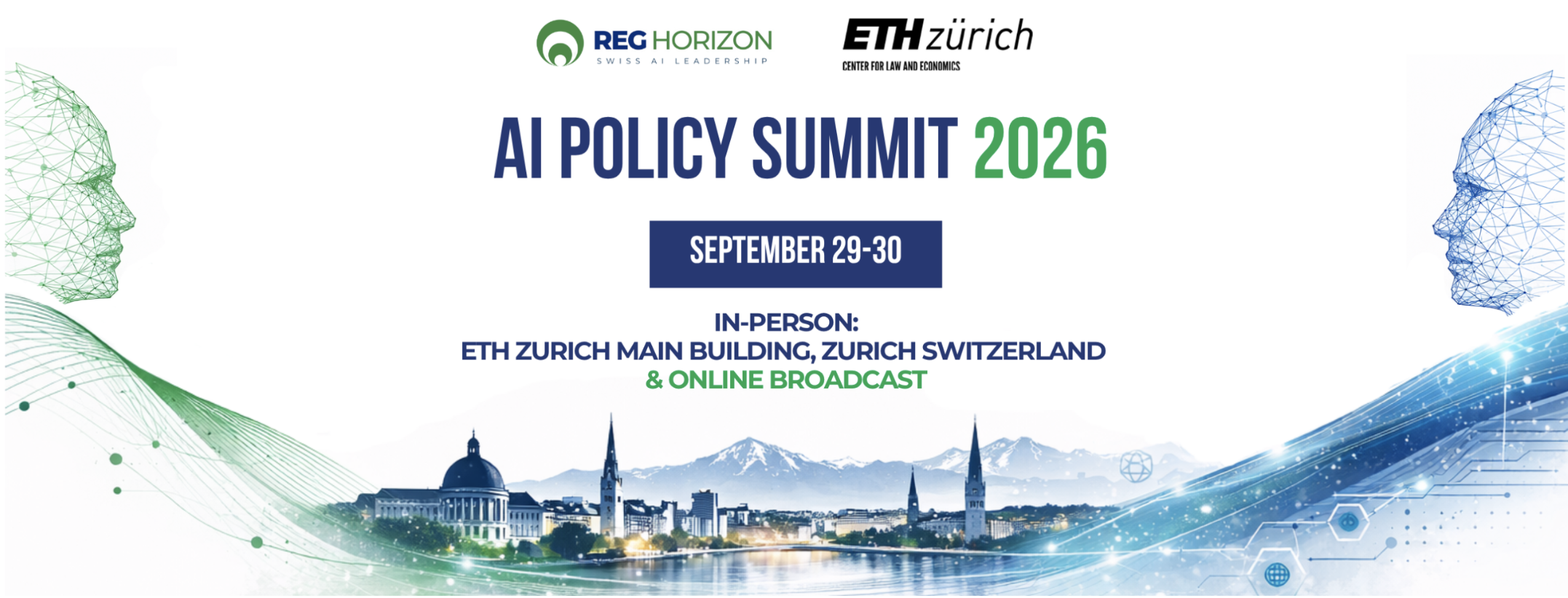 Register now for Zürich-based hybrid AI Policy Summit 2026, to be held on September 29-30, 2026