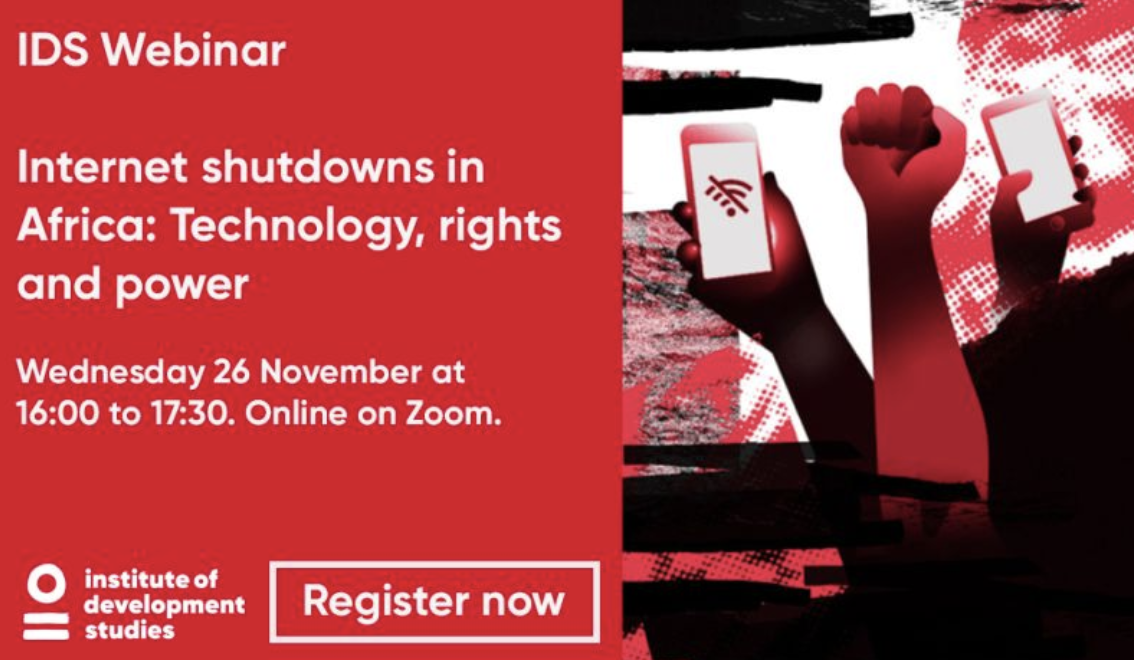 Nov 26, 2025: Free webinar on Africa’s Internet shutdowns