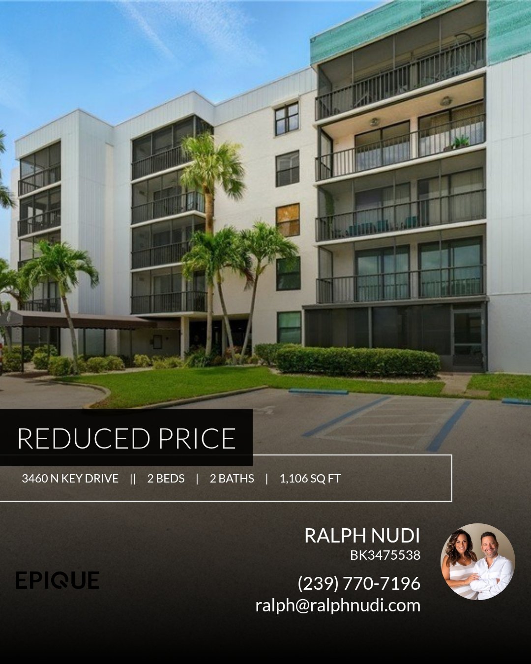 📍 Reduced Price 📍 This recently reduced home at 3460 N Key Drive 409 in North Fort Myers won't last long, so, don't wait to set up a showing! Reach out here or at (239) 770-7196 for more information!

Subscribe to our YouTube Channel for Listing Vi