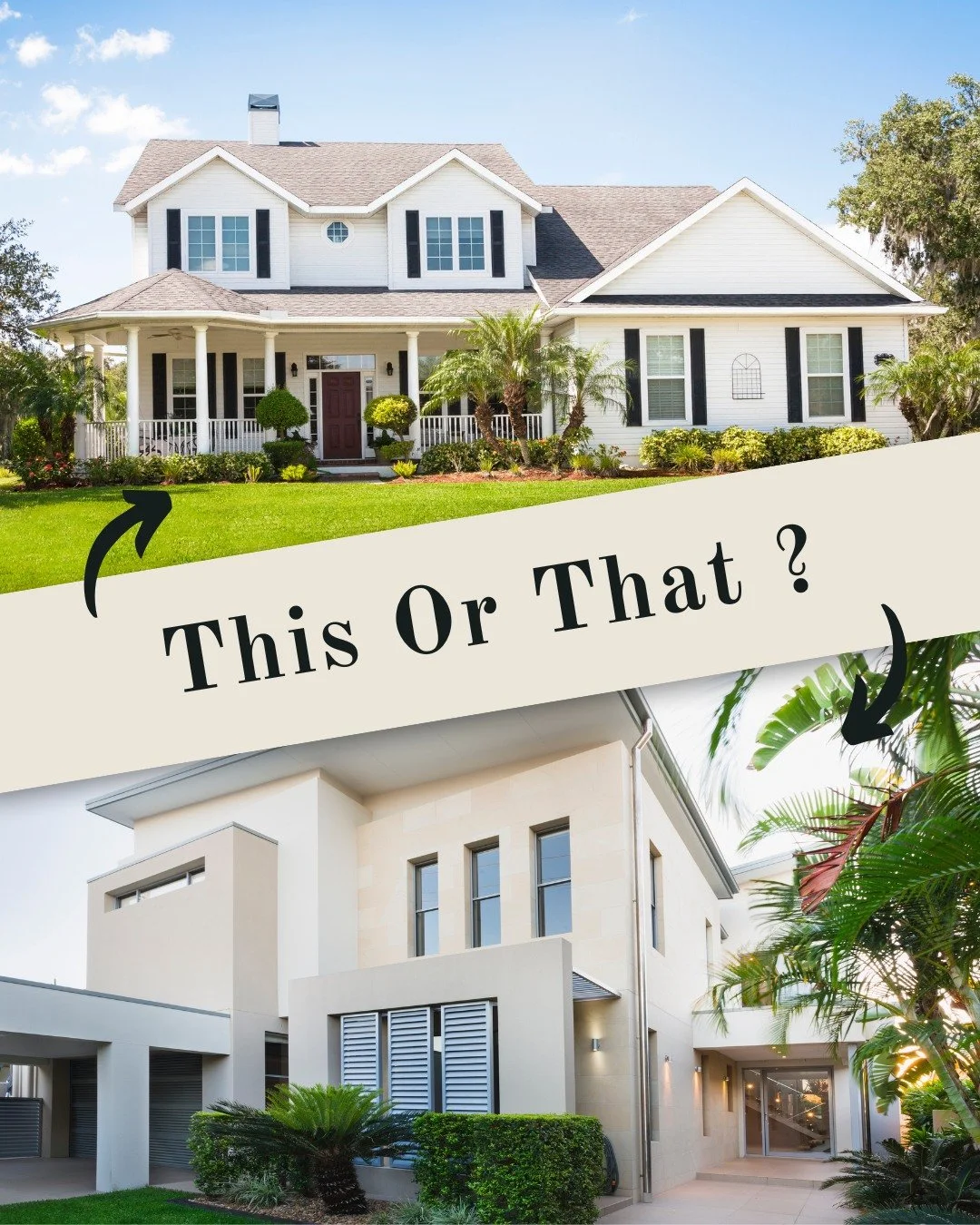 Modern 🏙️ or Traditional 🏡? The age-old question in home design! Which style steals your heart? Tell us your pick and why in the comments below! 👇 #ThisOrThat #HomeStyle #ModernVsTraditional #RealEstate

Subscribe to our YouTube Channel for Listin
