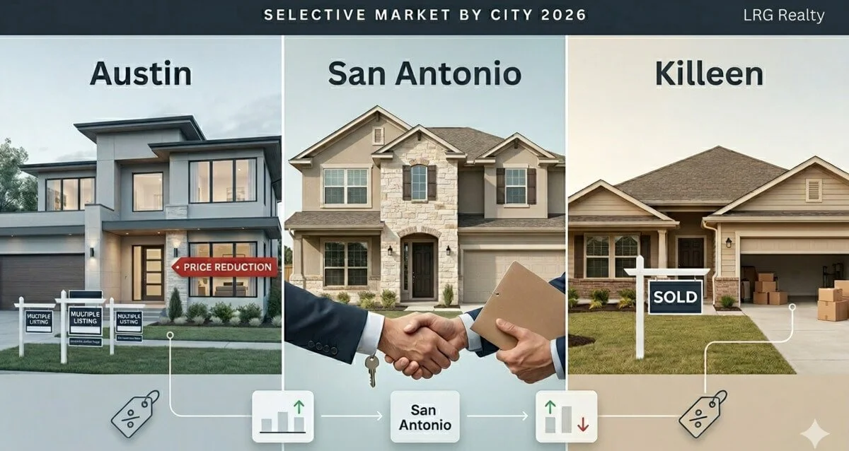How the Selective Market Differs in Austin, San Antonio, and Killeen