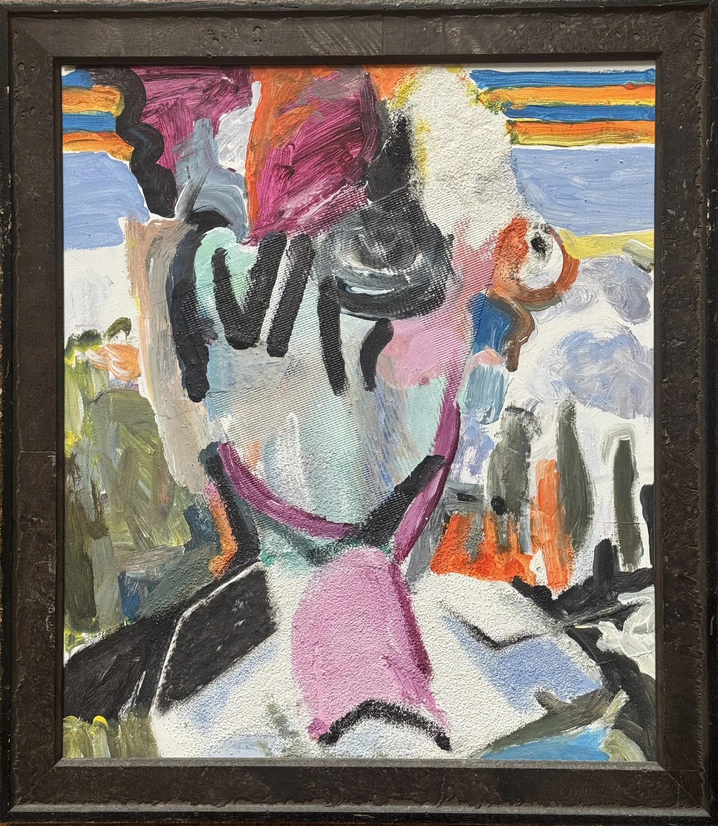 No. 52.  Mixed Media, Panel  16" x 18"   +Frame
