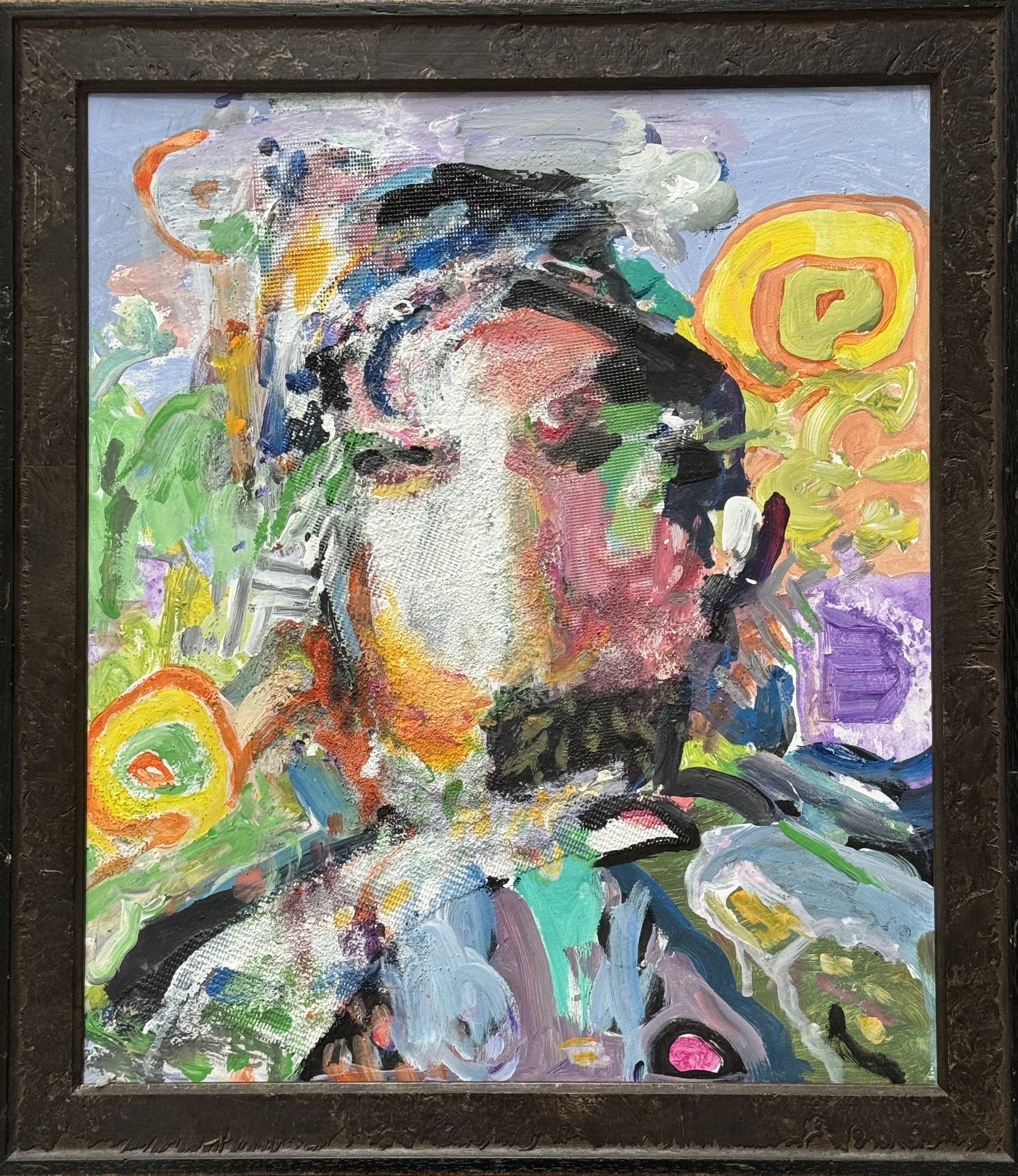 No. 51. Mixed Media, Panel  16"x 18"       +Frame