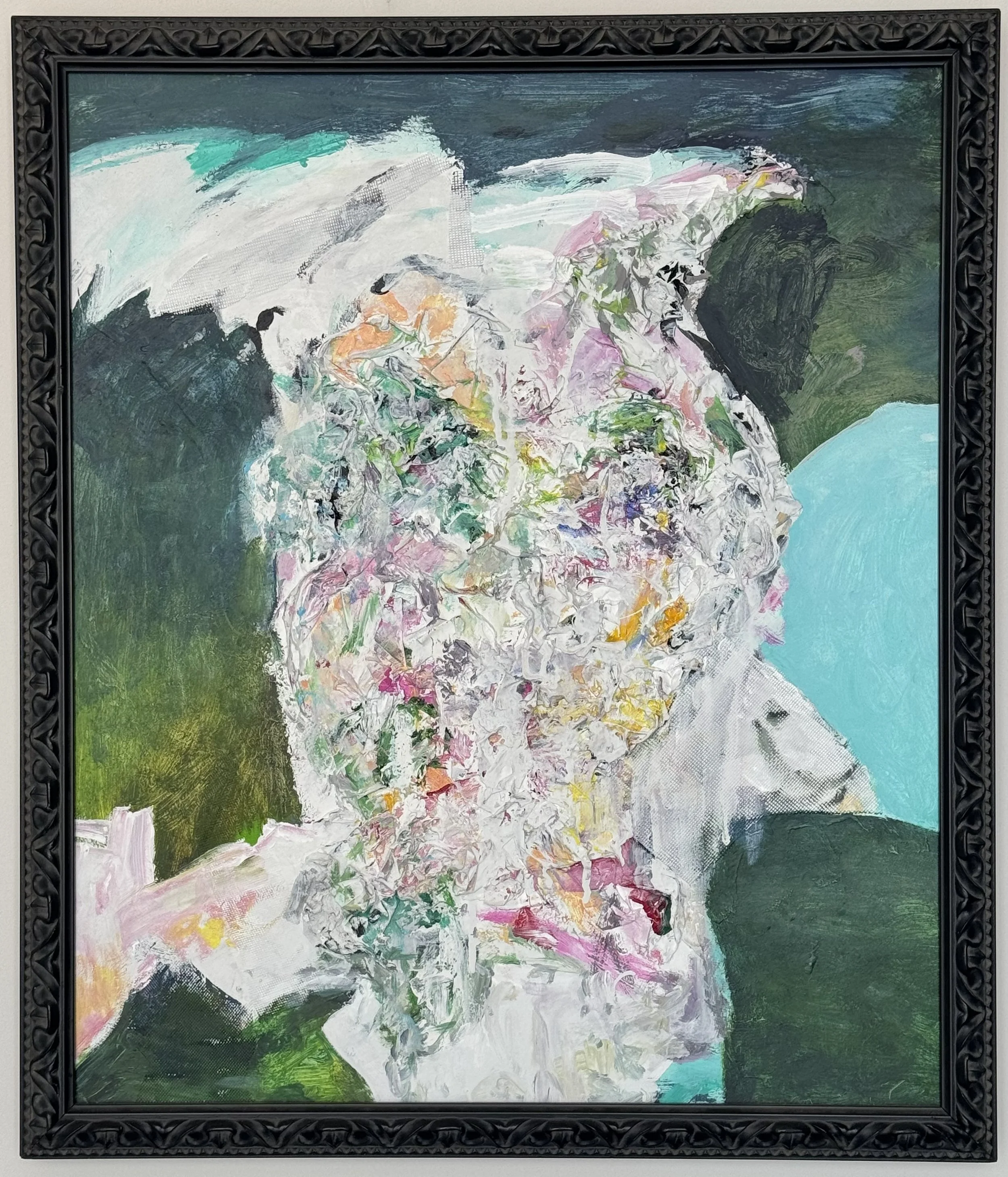 No. 46.   mixed Media on Panel   + Frame