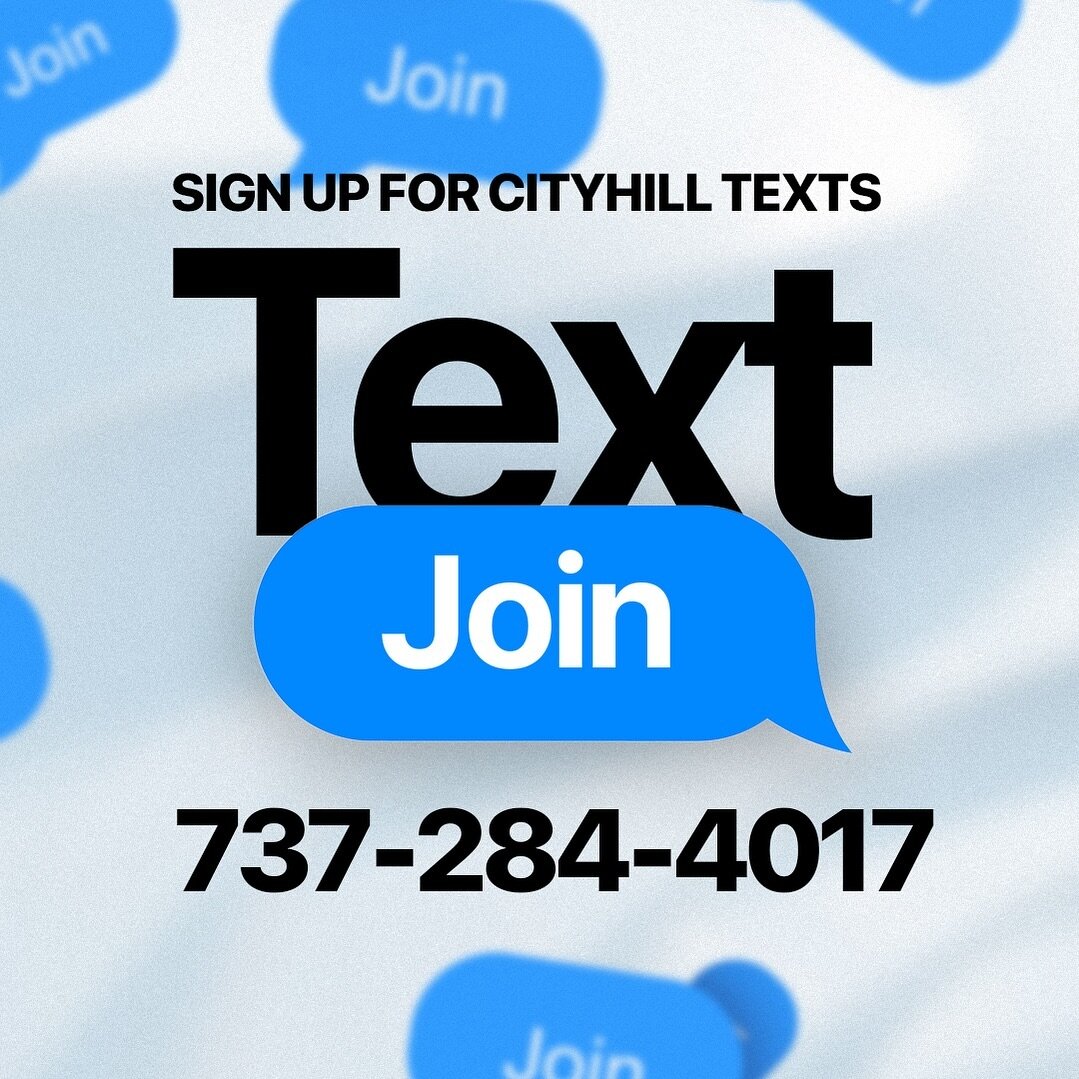 Sign up for CityHill church texts! We&rsquo;ll send event reminder and signup links, service time changes, important reminders, and more! And no, we won&rsquo;t spam 😉

#cityhill
