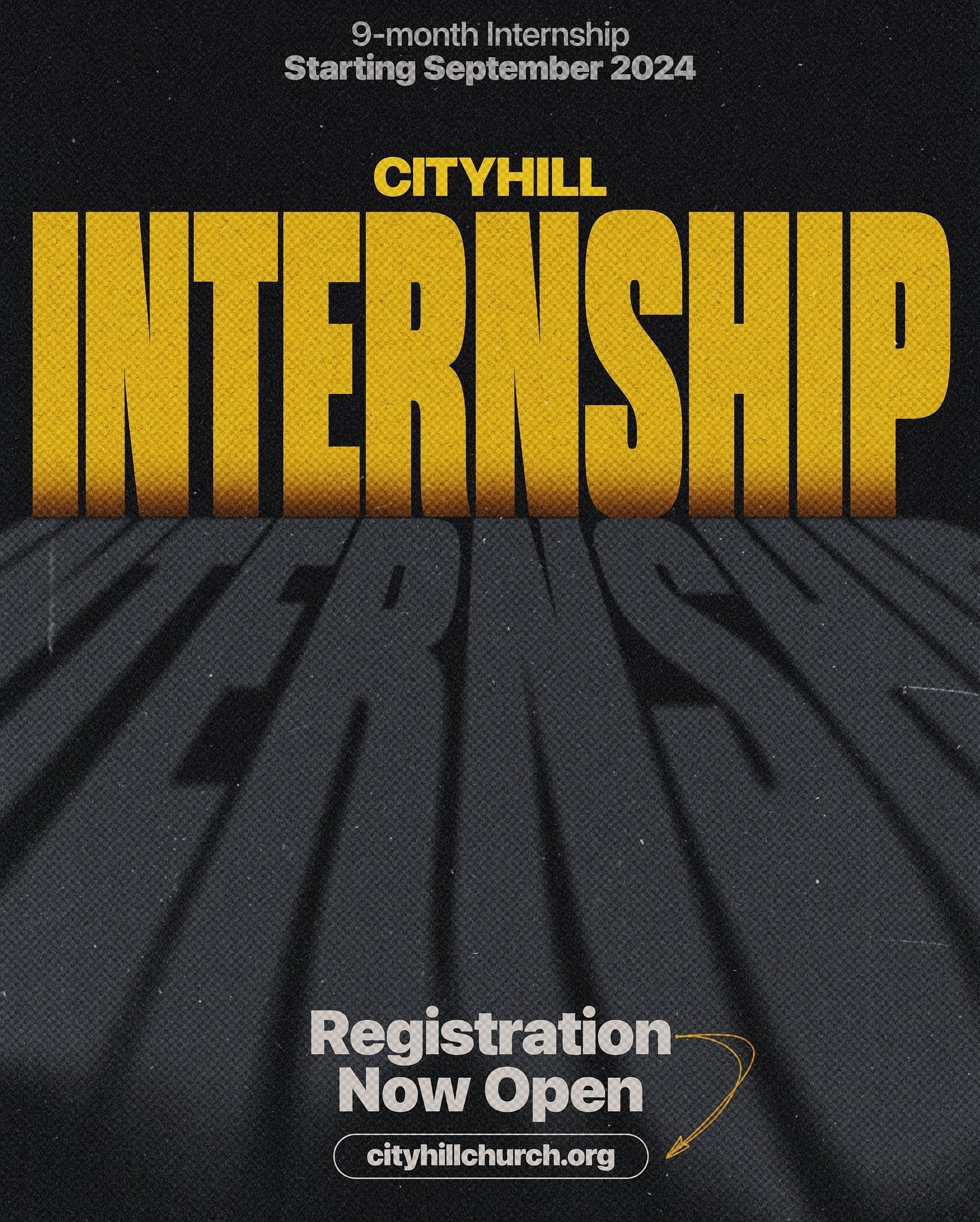 CityHill Internship registration is still open! If you or someone you know is excited about dedicating 9 months to ministry, you don&rsquo;t want to miss out on this opportunity. Visit cityhillchurch.org/cityhill-internship for more information