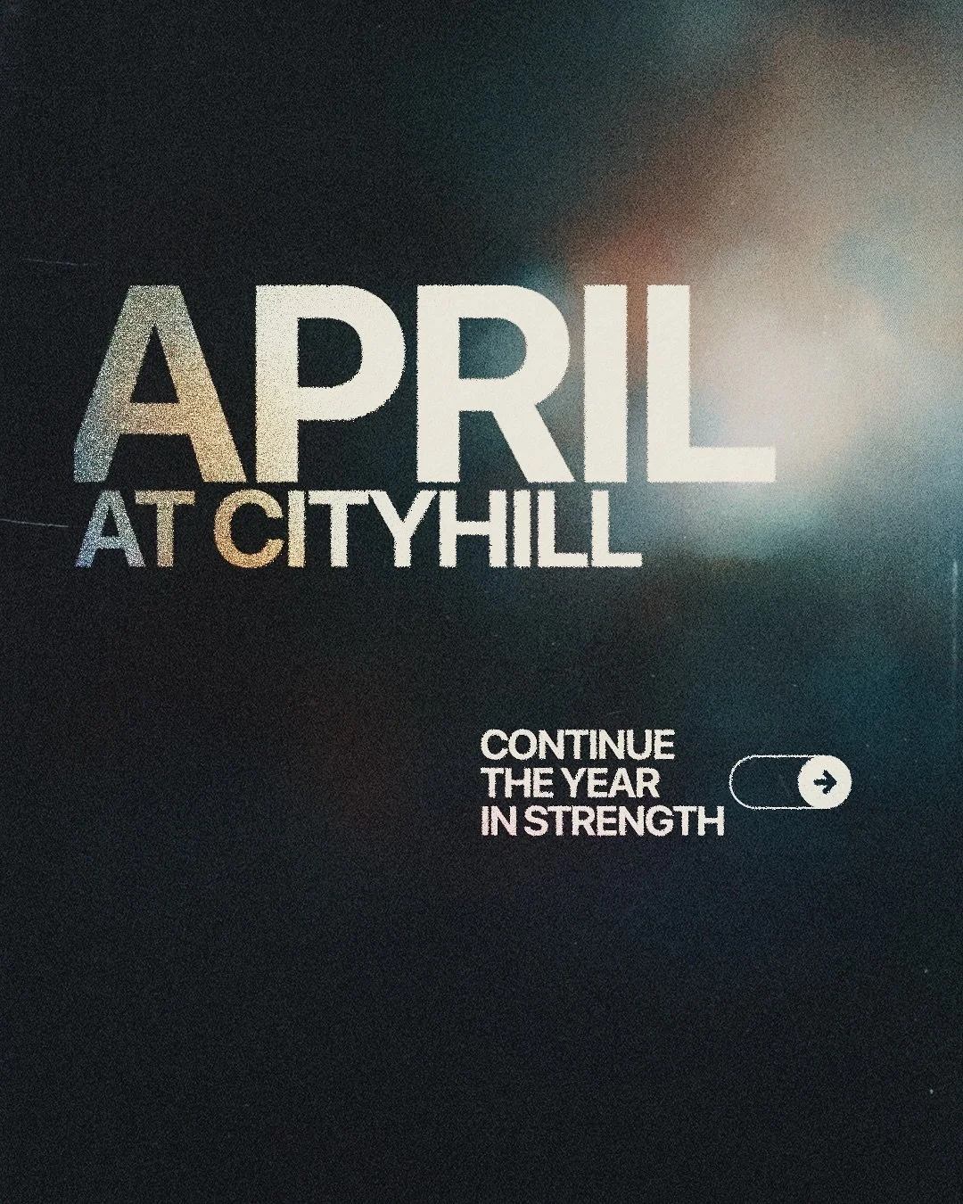 April is here! Make sure you check out our calendar of events this month for service dates. Palm Sunday, Good Friday, and Easter are almost here!

#cityhillchurch