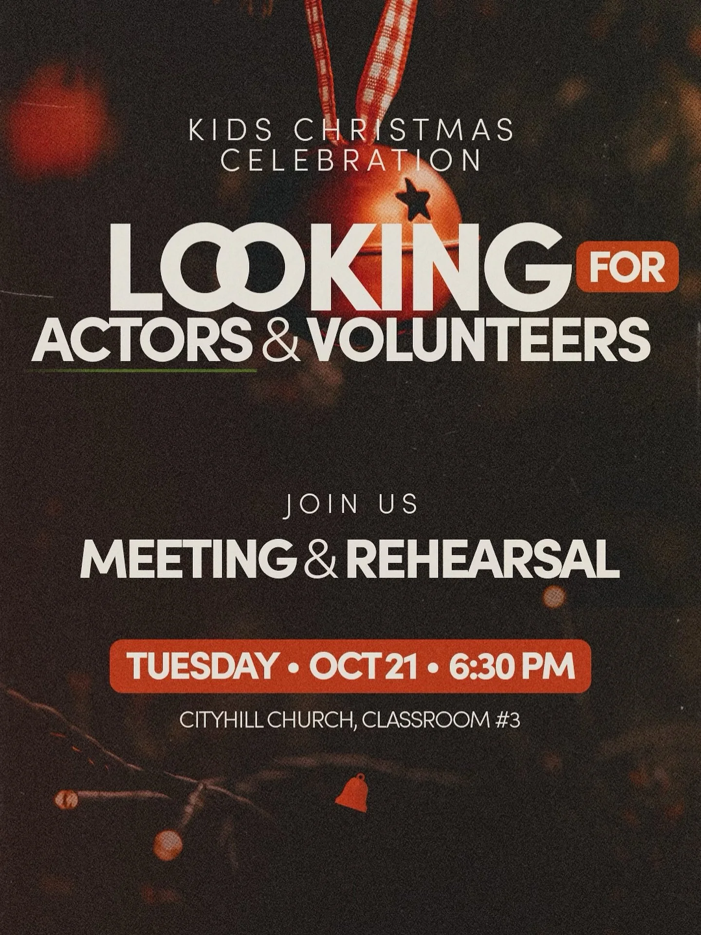 We need your help! #cityhillchurch