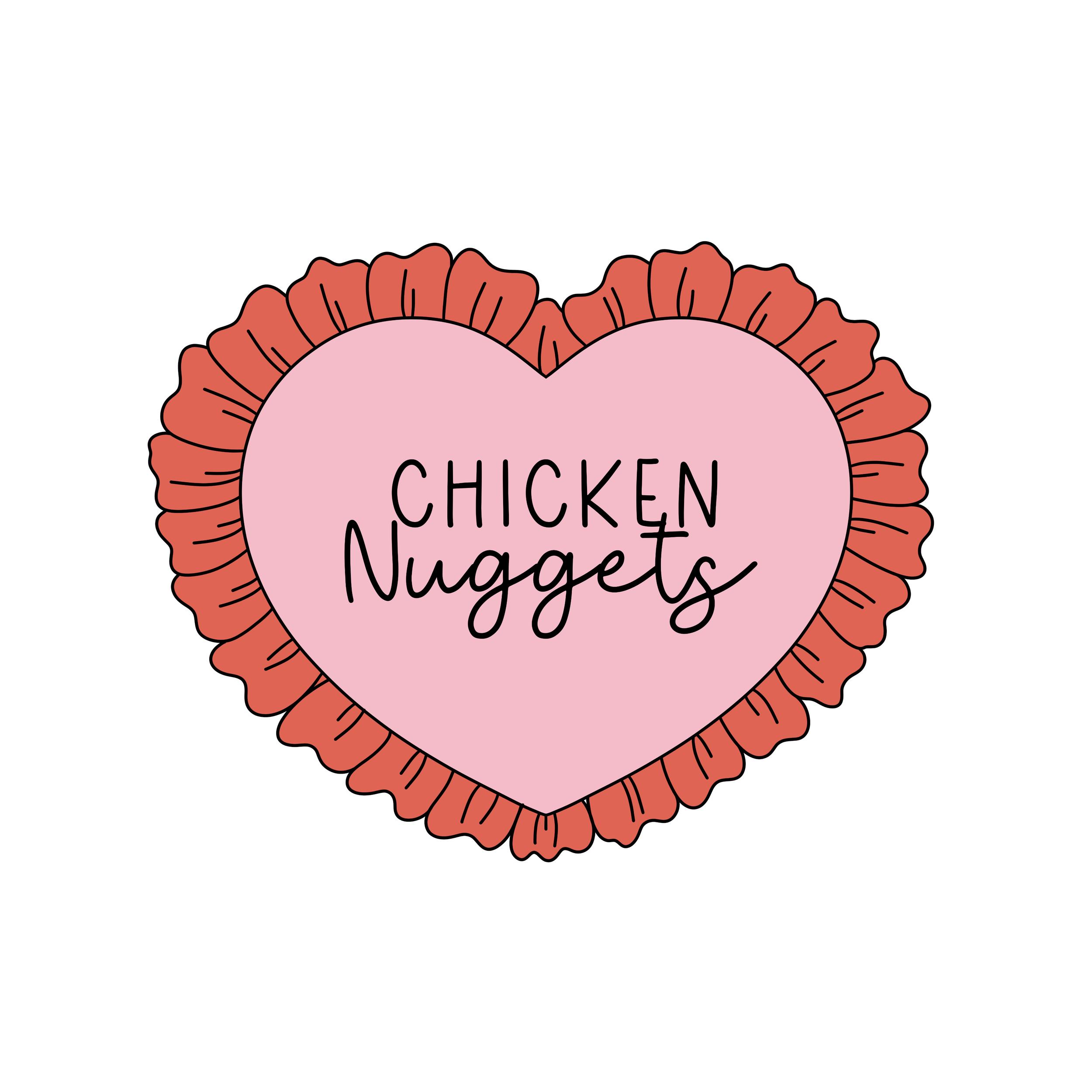 Chicken Nuggets DTF Transfer