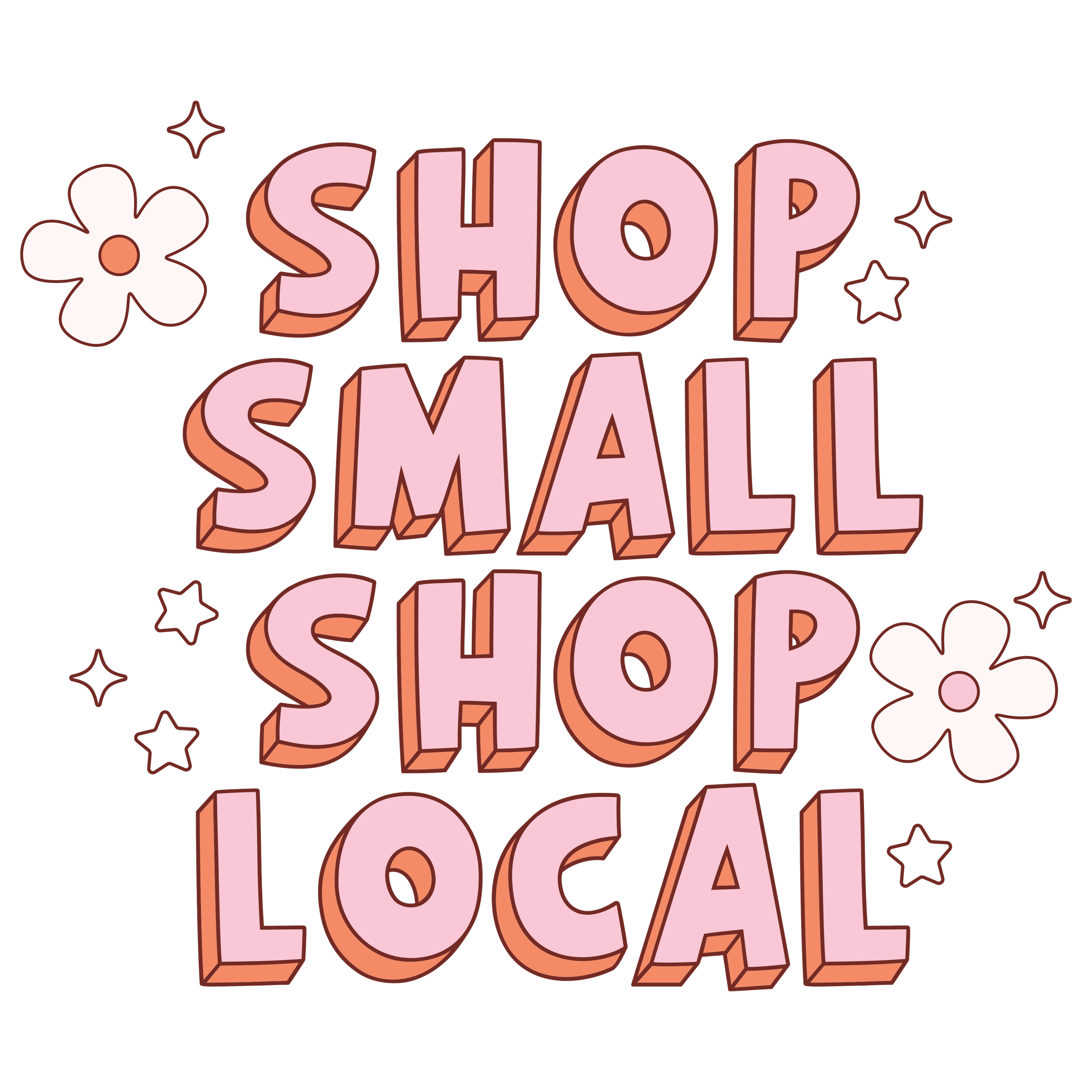 Shop Small Shop Local DTF Transfer