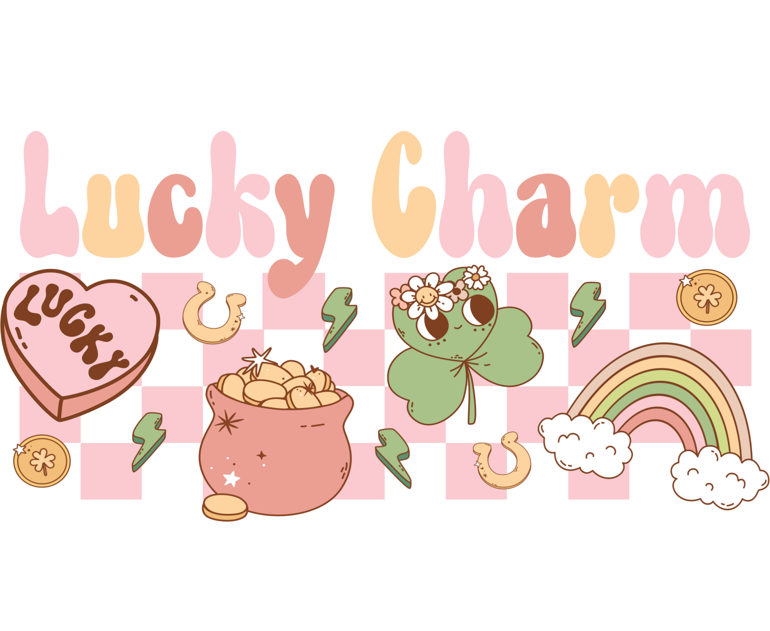 Pink Lucky Charm DTF Transfer.png