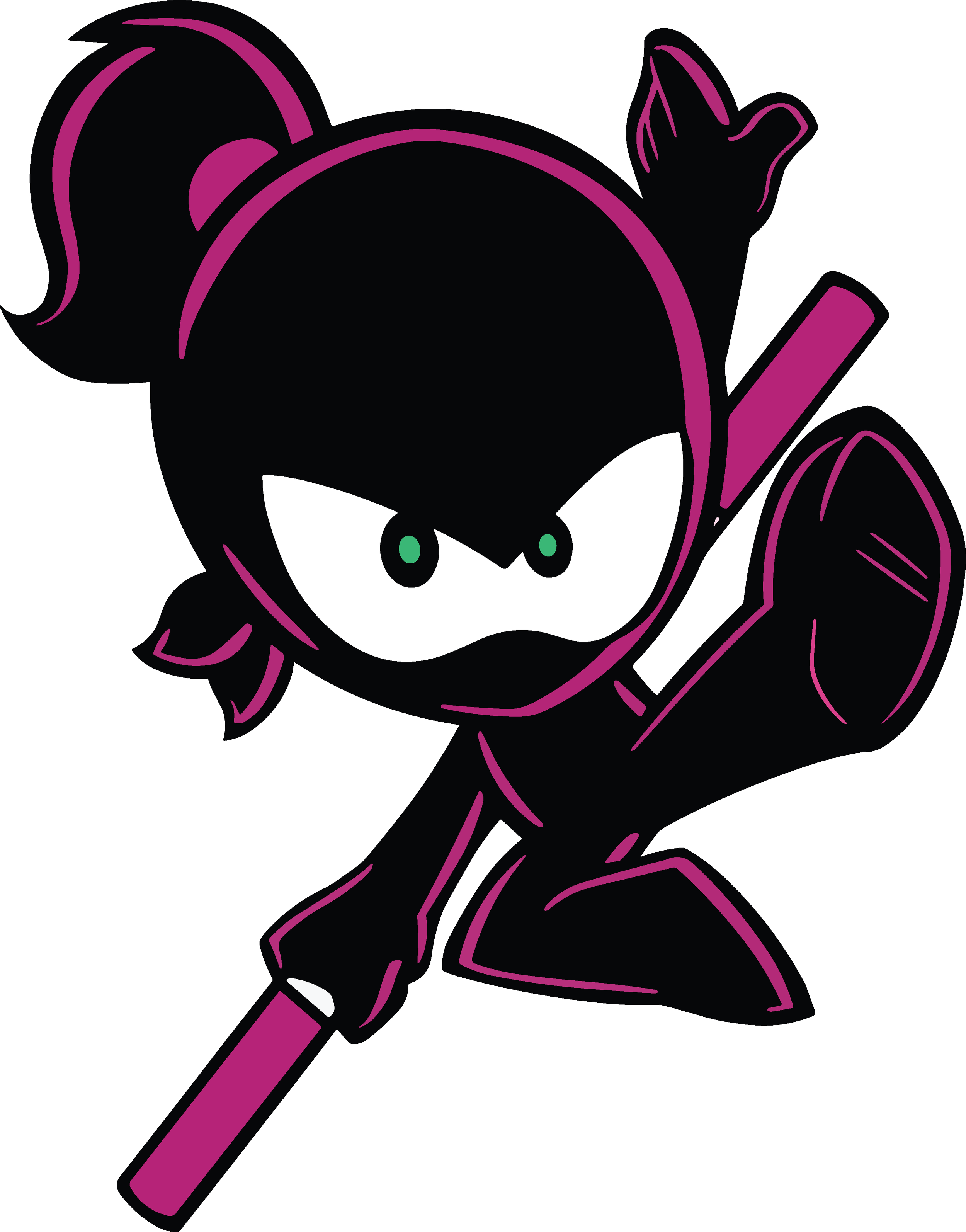 Pink Ninja DTF Transfer