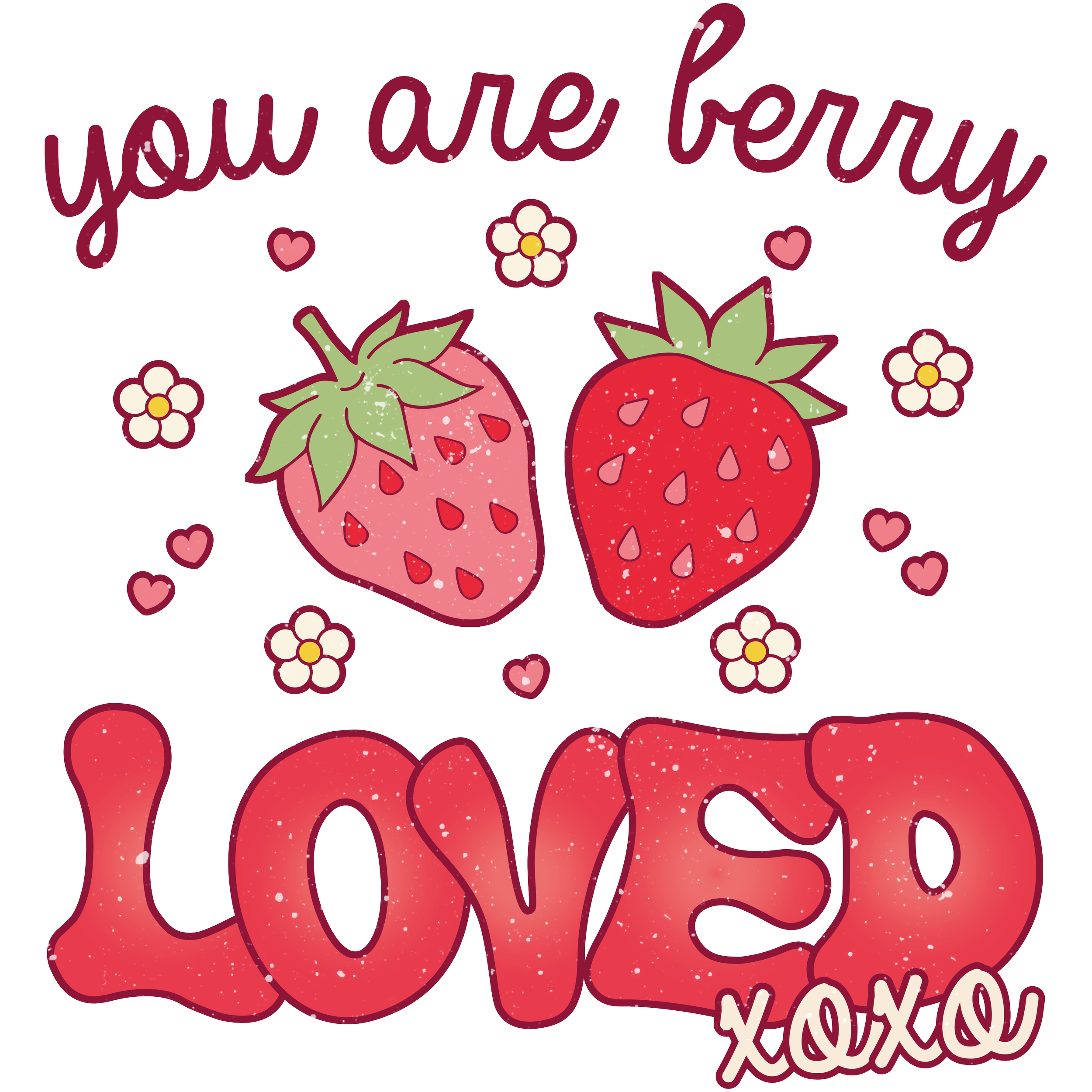 Berry Loved DTF Transfer