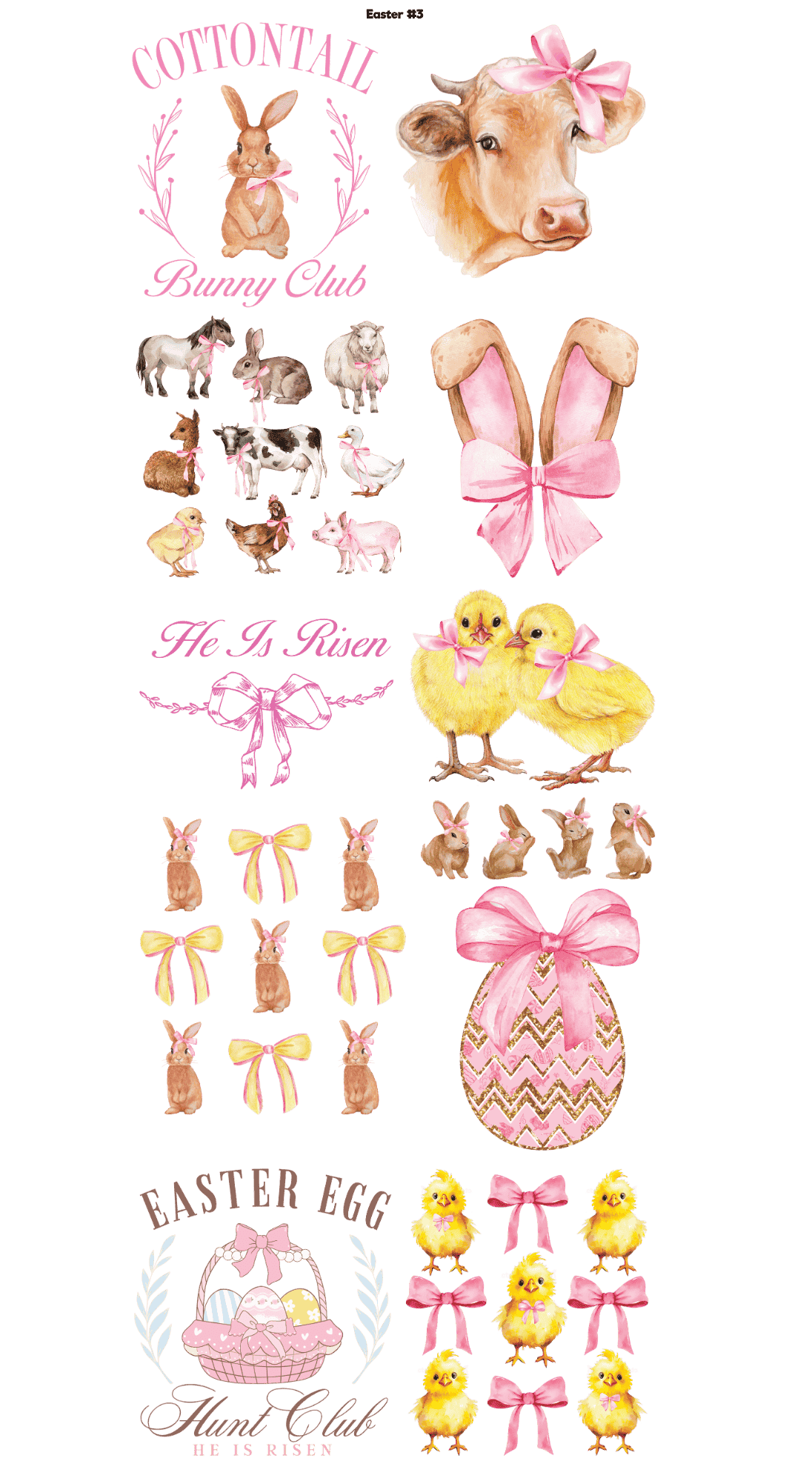 Easter #3 Premade DTF Gang Sheet