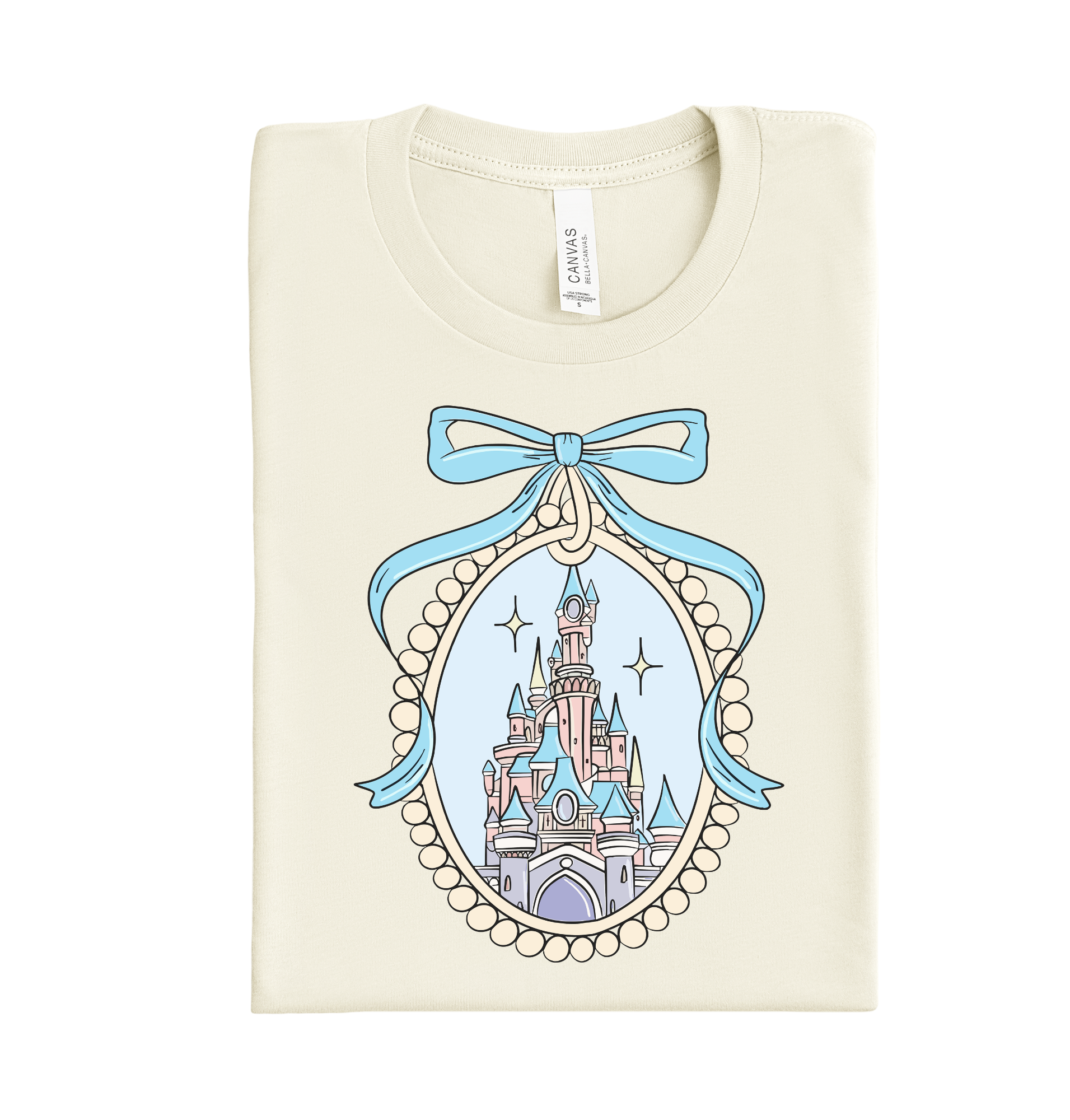 Magical castle Valentine DTF heat transfer ready to press design