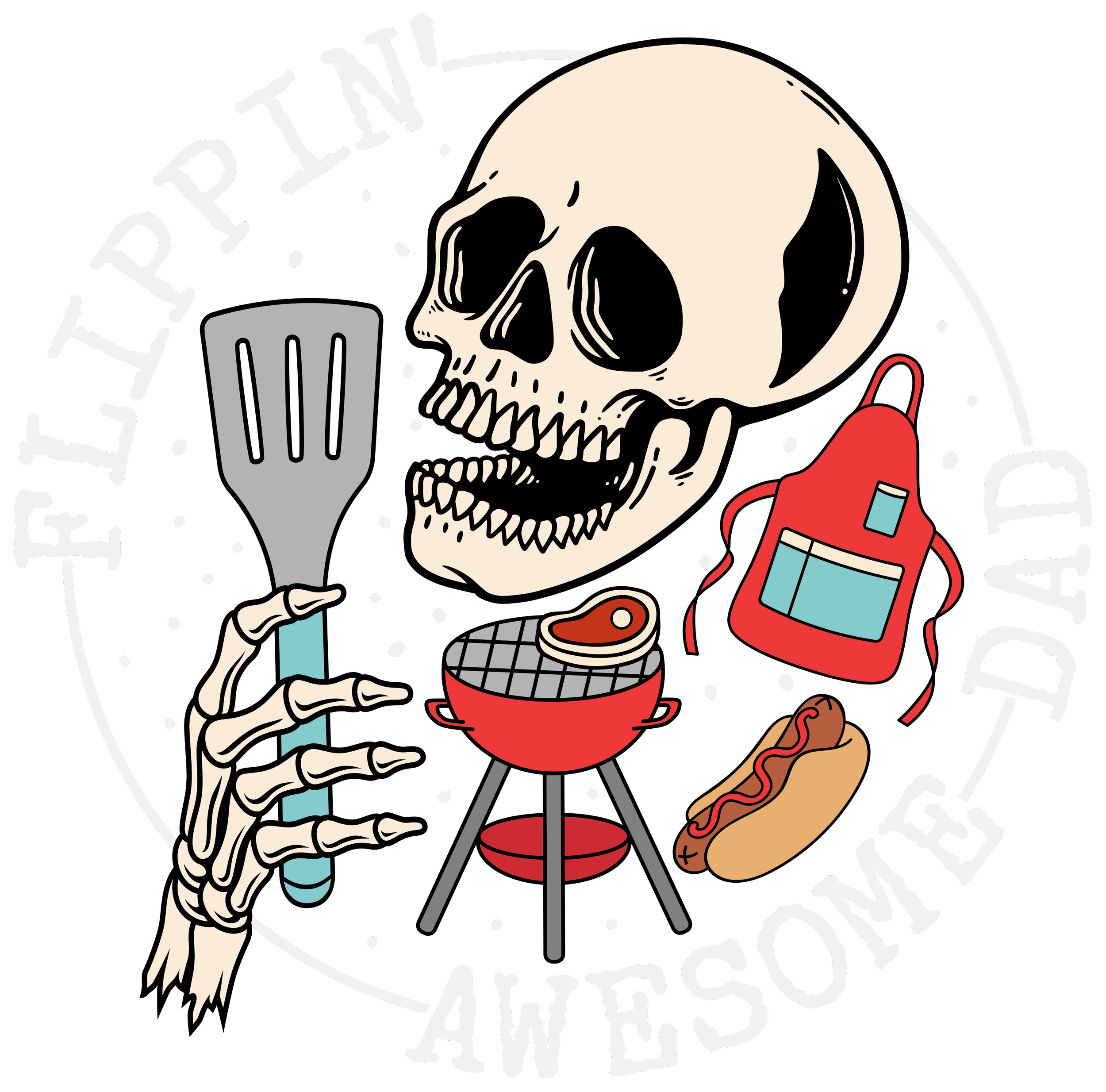 Flippin' Awesome Dad DTF Transfer