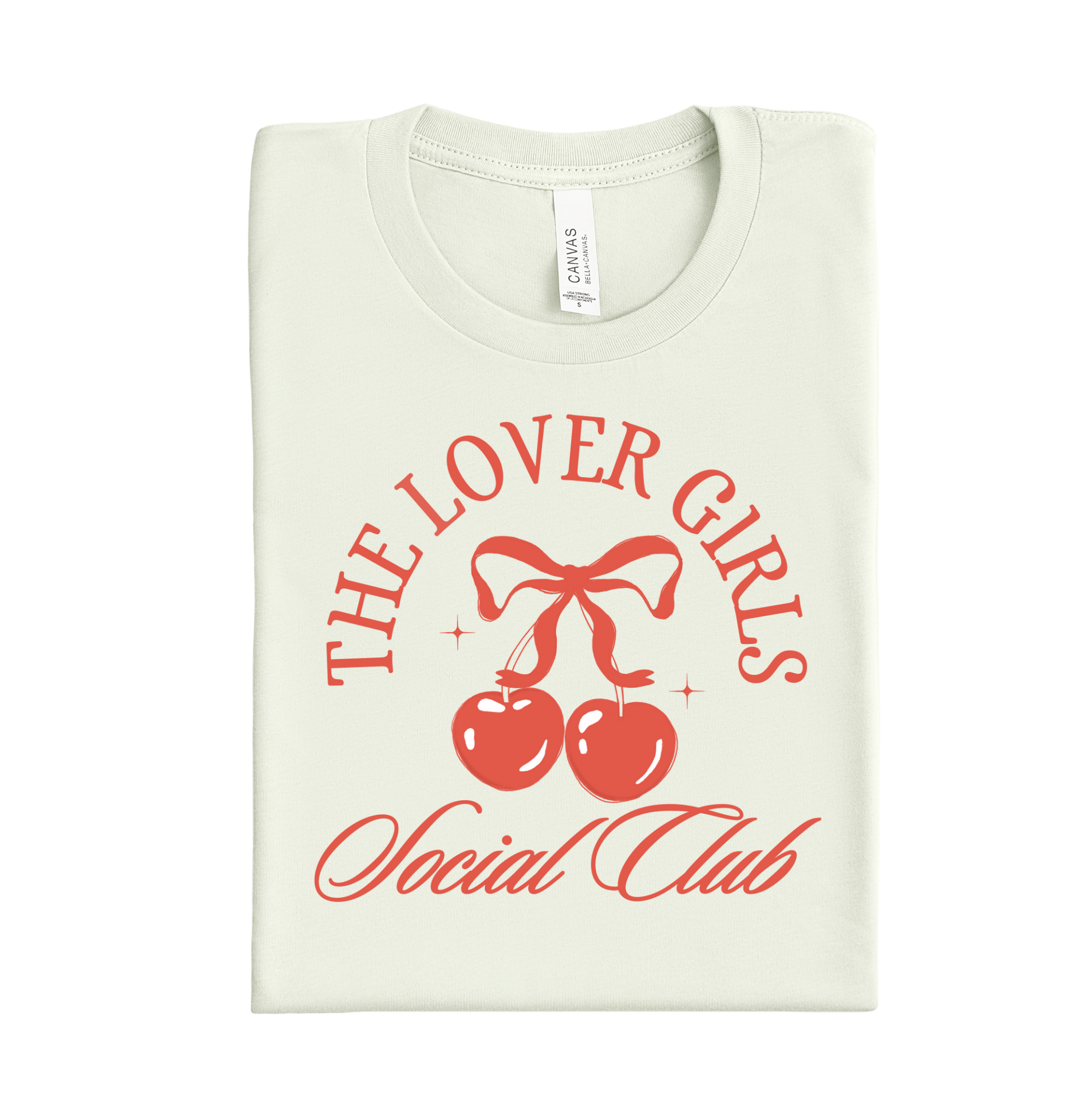 The Lover Girls Social Club Valentine DTF heat transfer ready to press