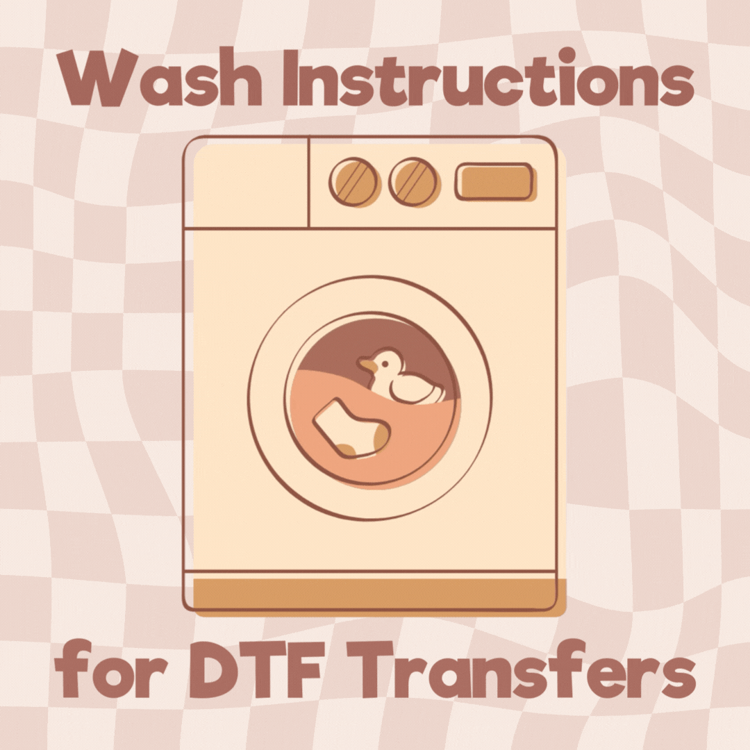Wash Instructions for DTF Transfers