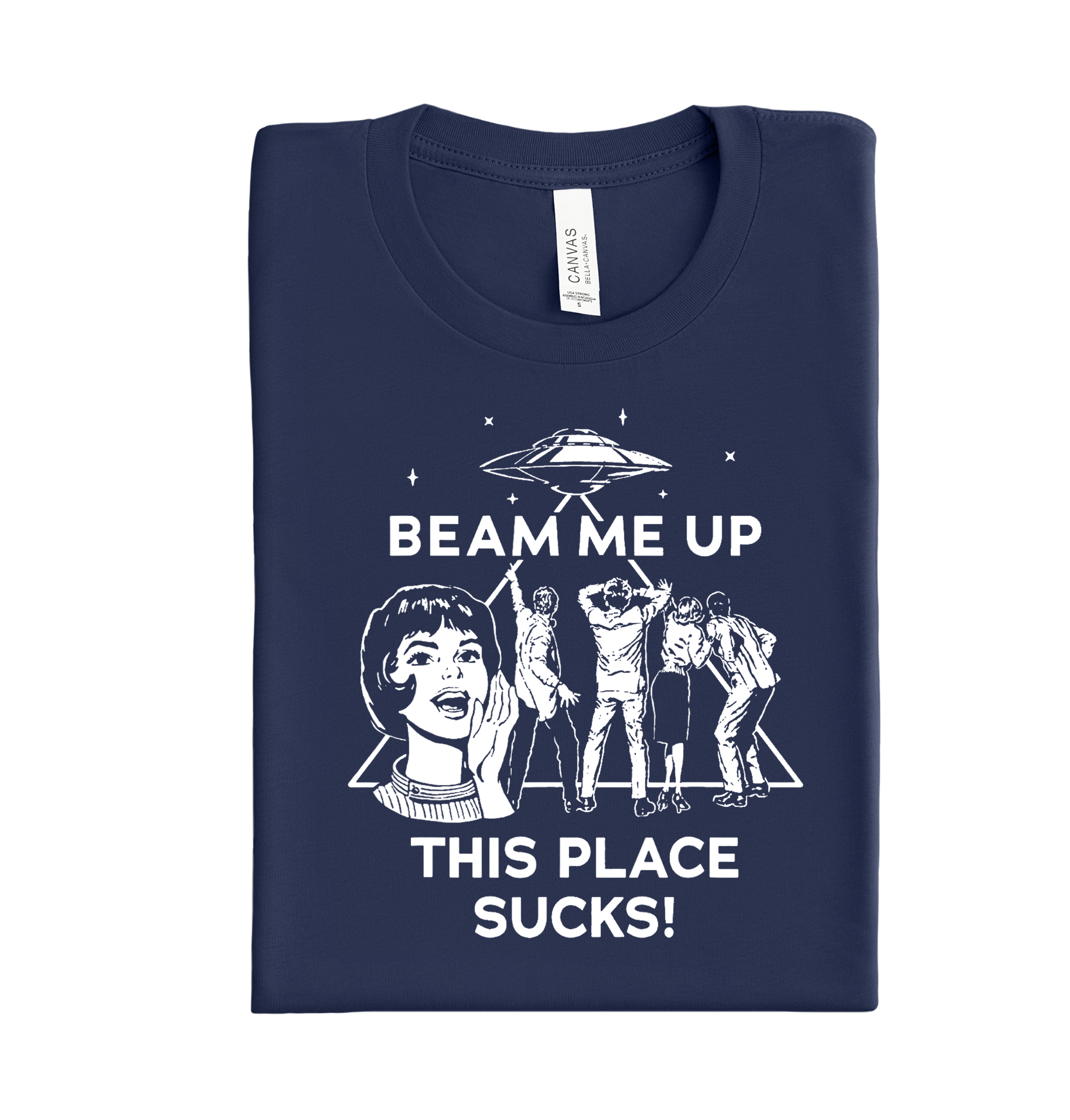 Beam me up this place sucks DTF Transfer
