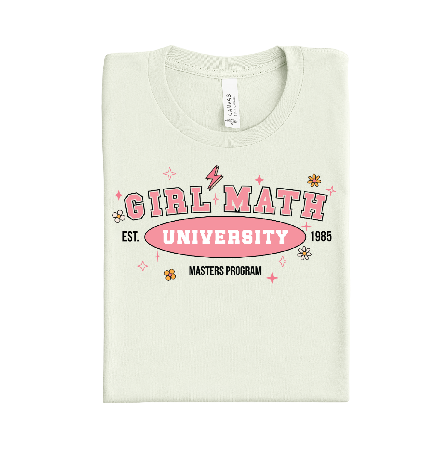 Girl Math University DTF Transfer